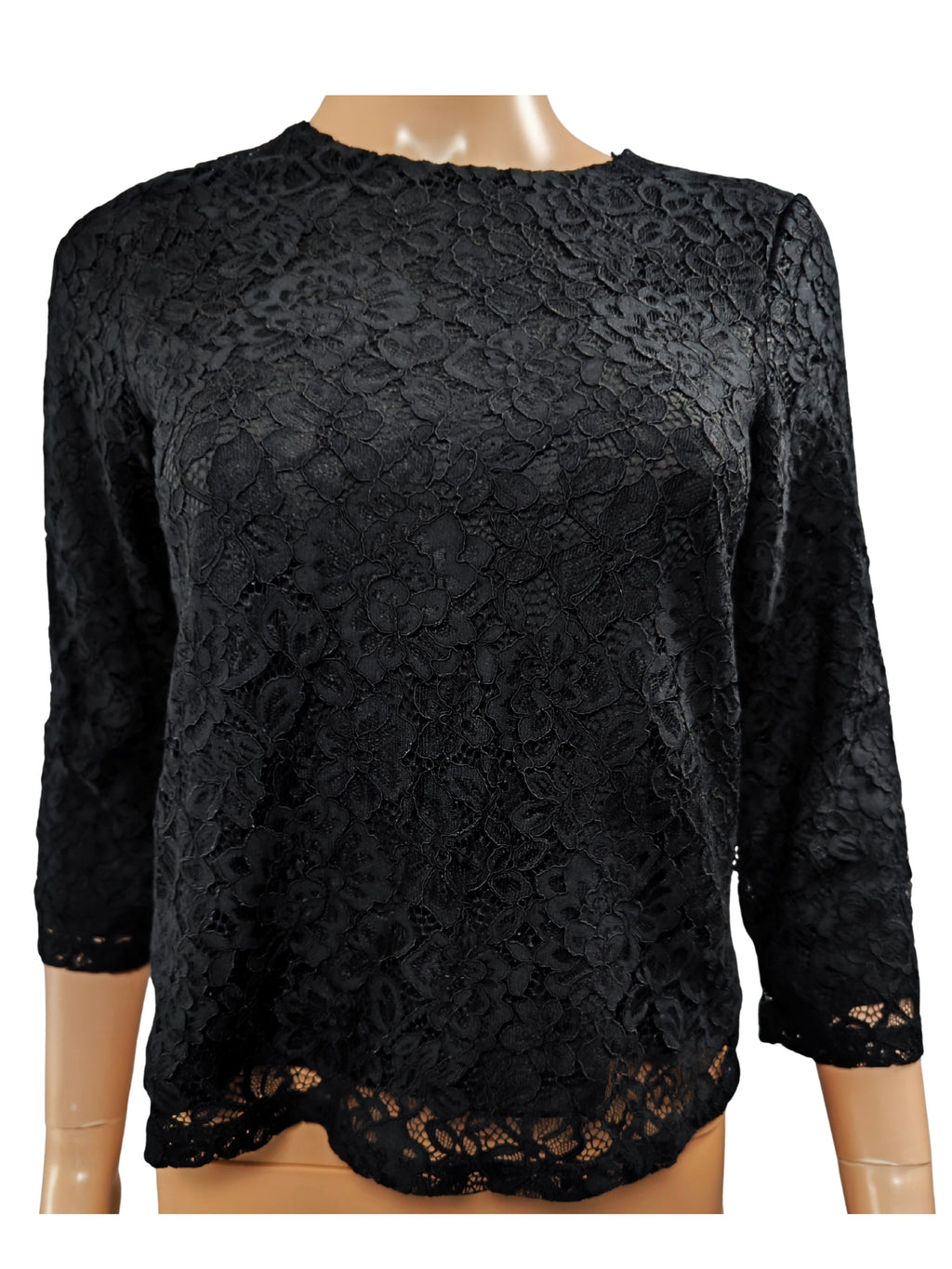 ❤️✨ Blusa de encaje floral negro H&M elegante ❤️✨