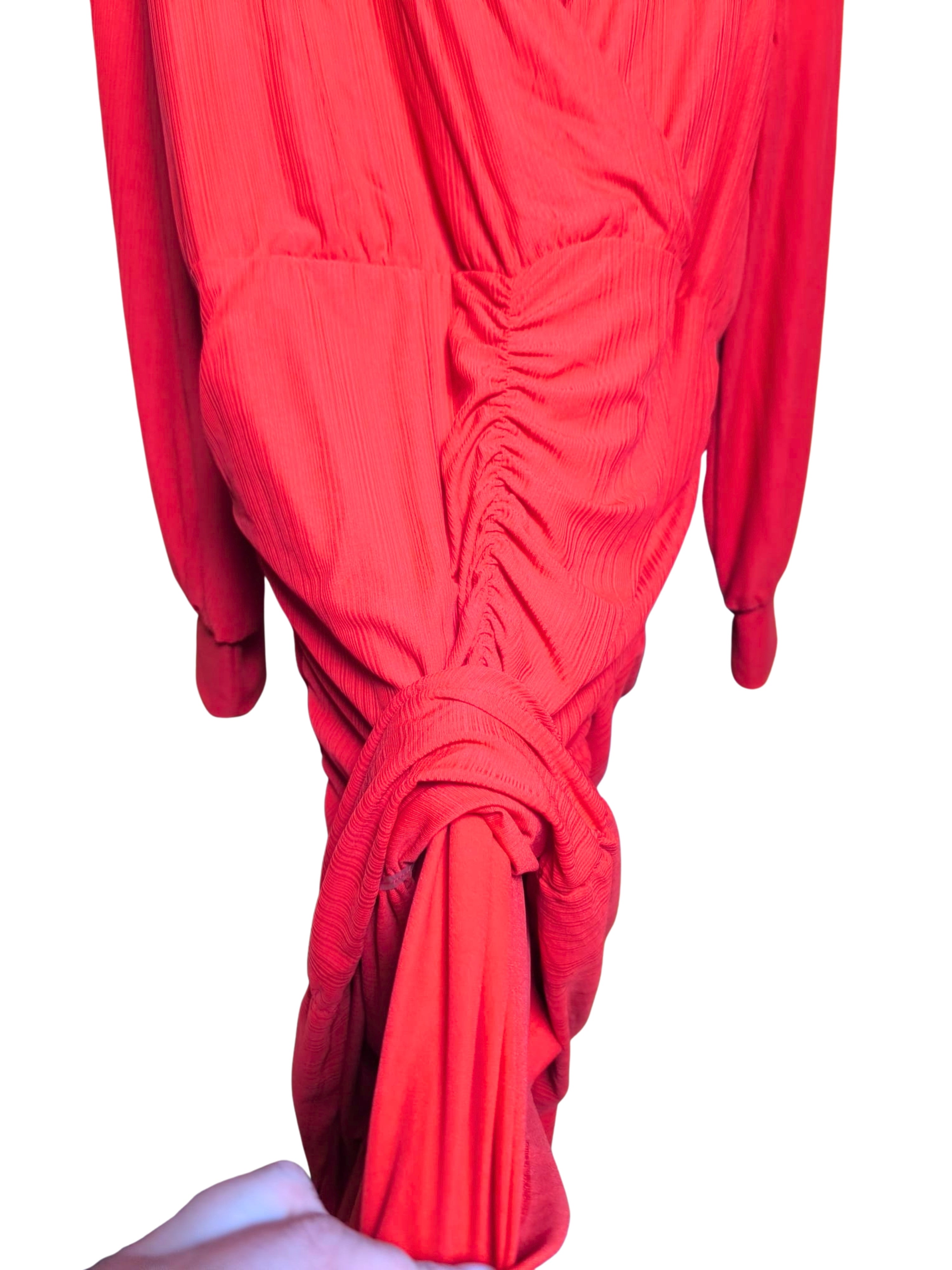 ❤️ Vestido VILA Rojo Elástico – Efecto Moldeador ❤️