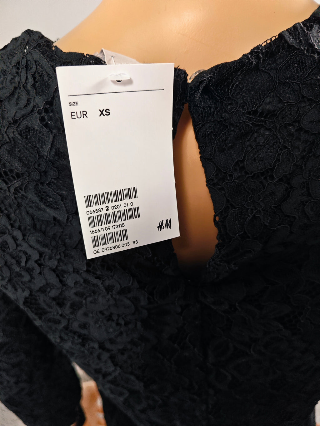 ❤️✨ Blusa de encaje floral negro H&M elegante ❤️✨