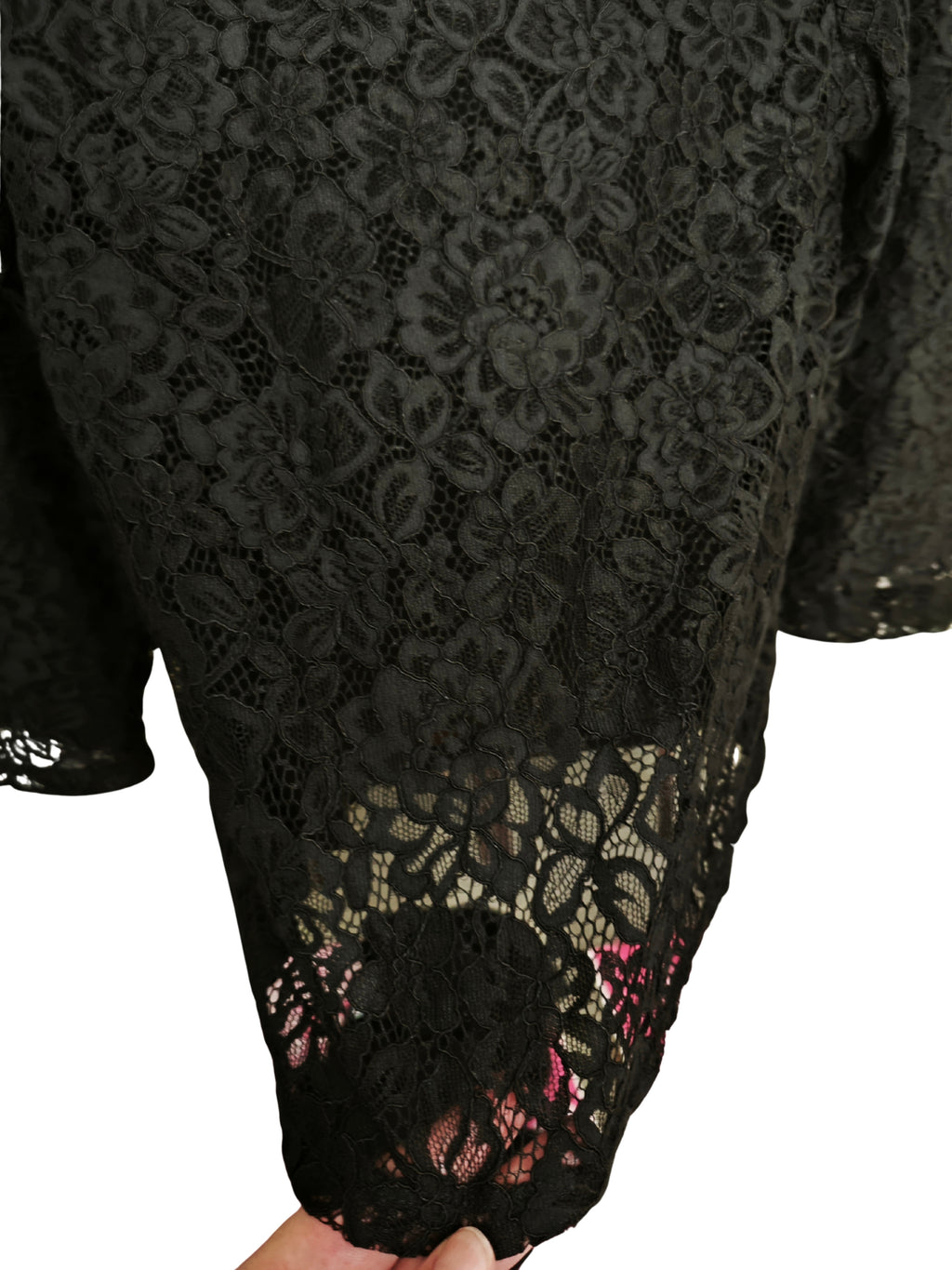 ❤️✨ Blusa de encaje floral negro H&M elegante ❤️✨