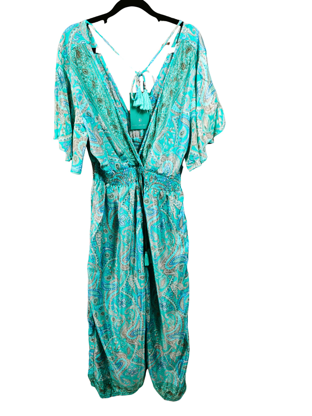 ❤️✨ Mono boho chic estampado paisley ALLER SIMPLEMENT turquesa azul❤️✨