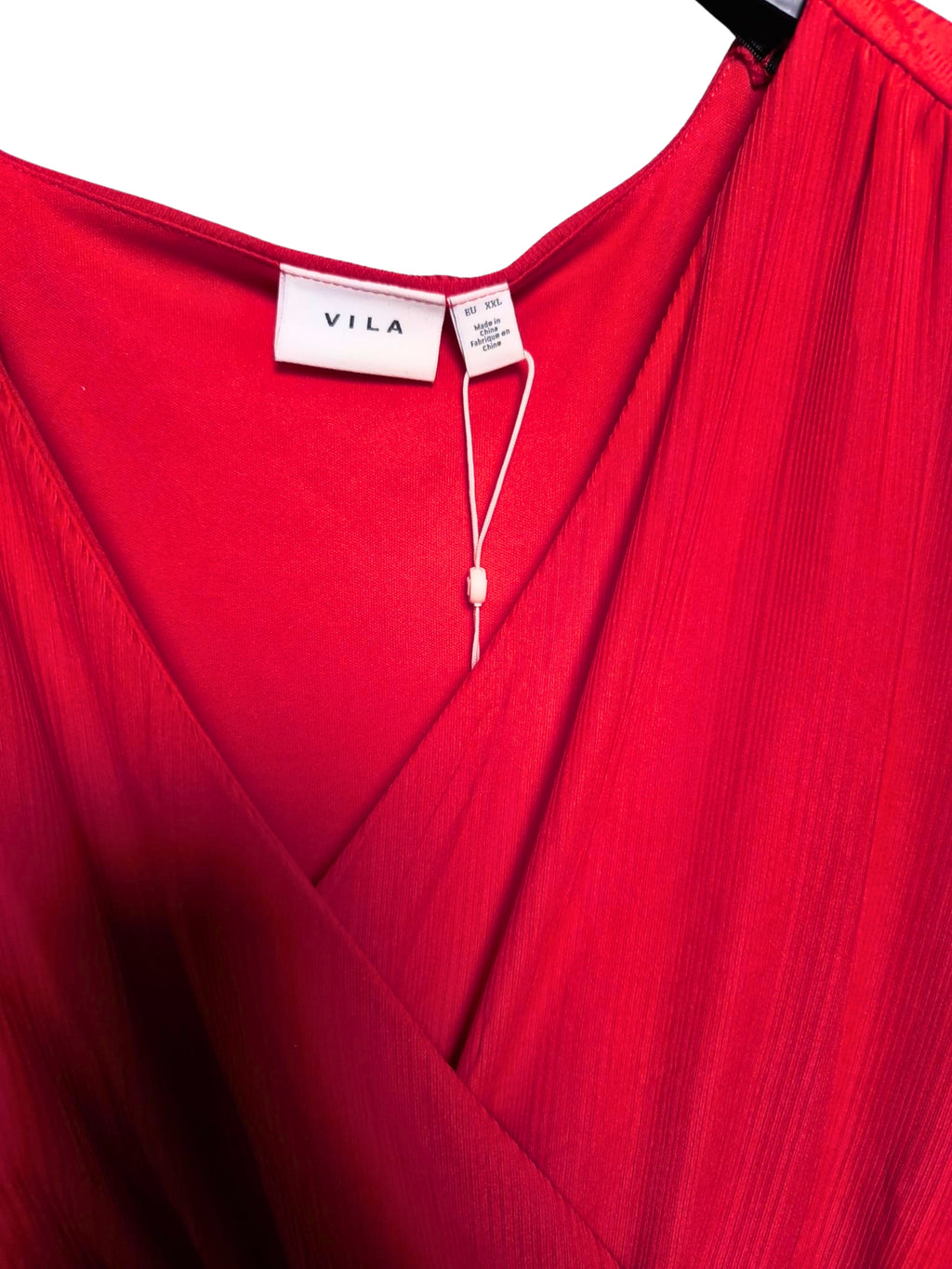❤️ Vestido VILA Rojo Elástico – Efecto Moldeador ❤️