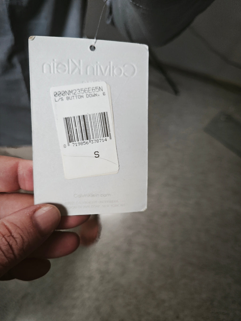 🩶👔 Camisa CALVIN KLEIN Lounge gris jaspeado – algodón premium  👔🩶