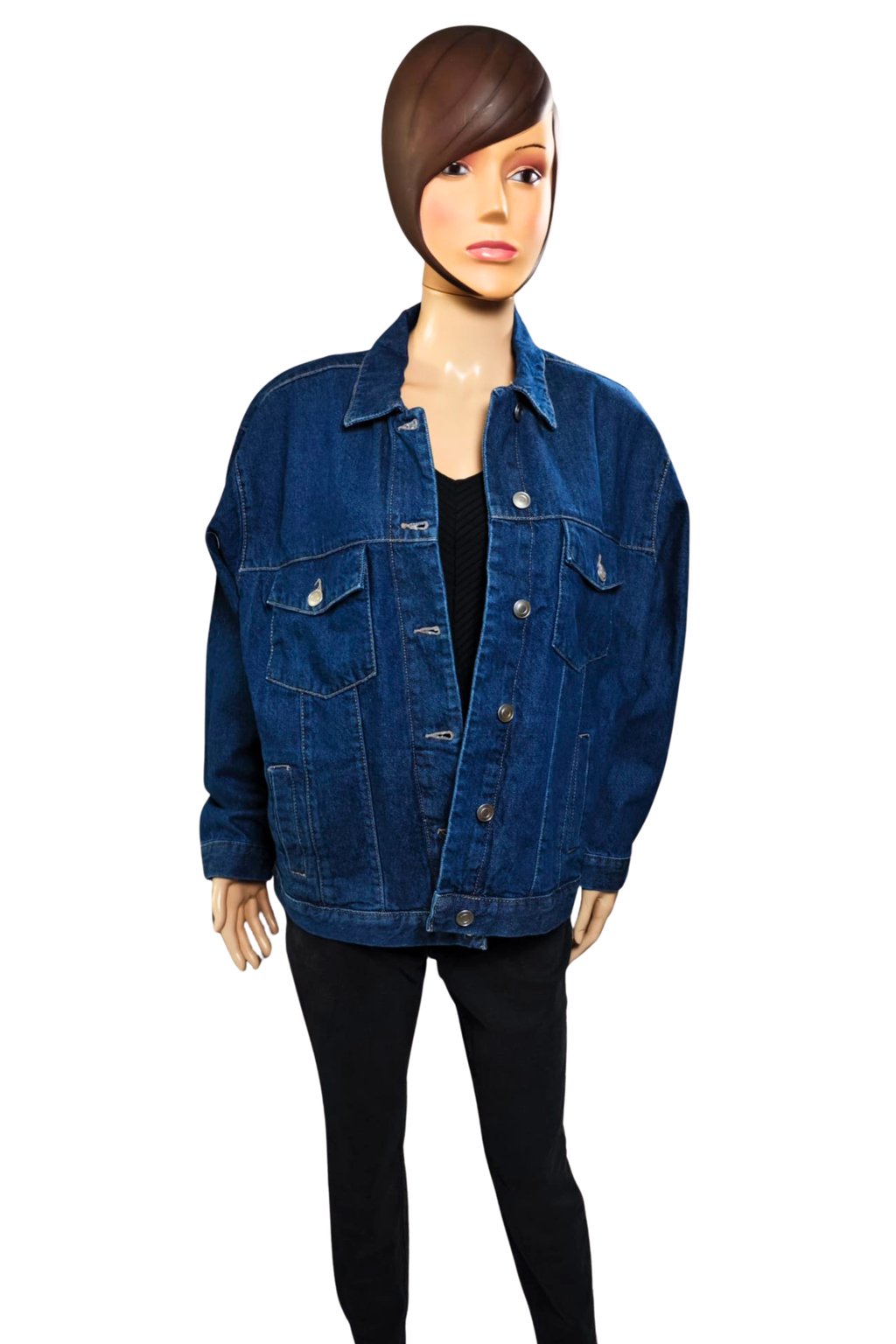 💙✨ Chaqueta vaquera ETAM • Oversize WeCare • Bordado Retro “GOOD” ✨💙