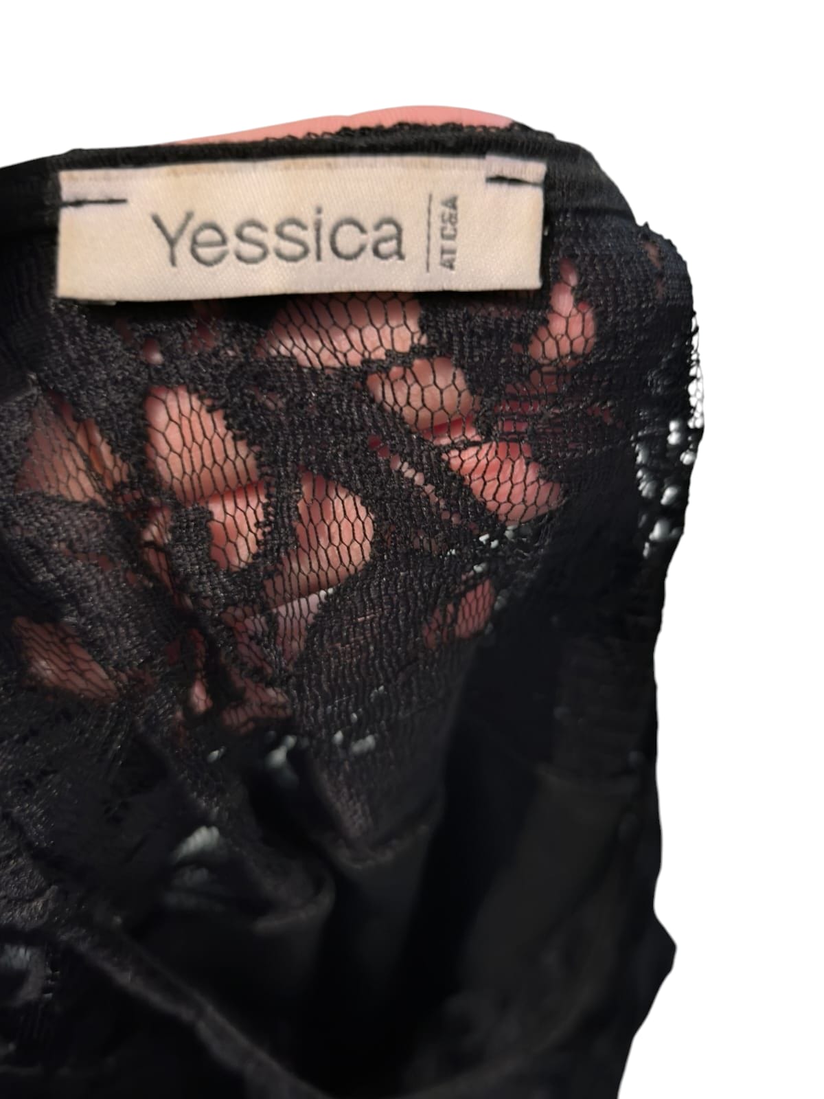 🖤 Vestido negro de encaje floral Yessica 🖤