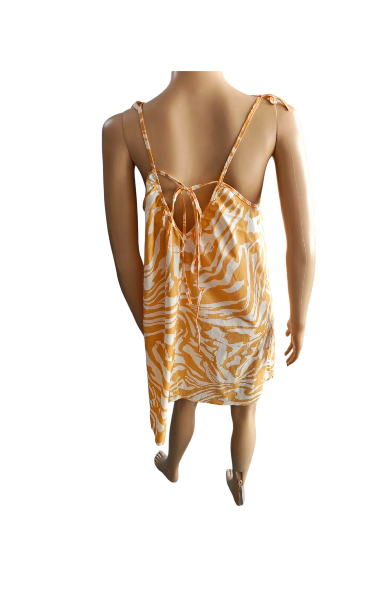 🧡Vestido veraniego estampado animal print naranja H&M🧡
