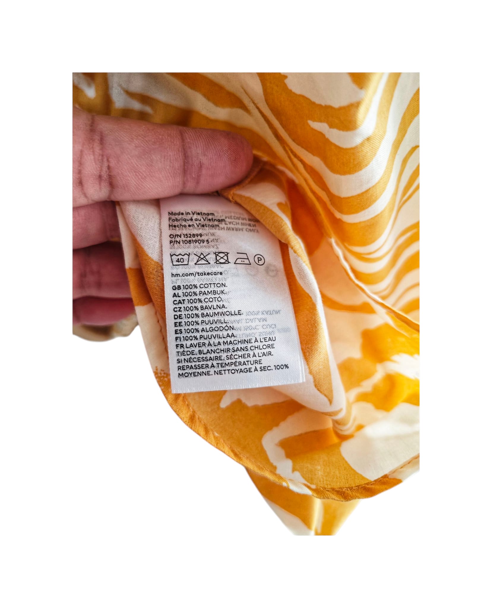 🧡Vestido veraniego estampado animal print naranja H&M🧡