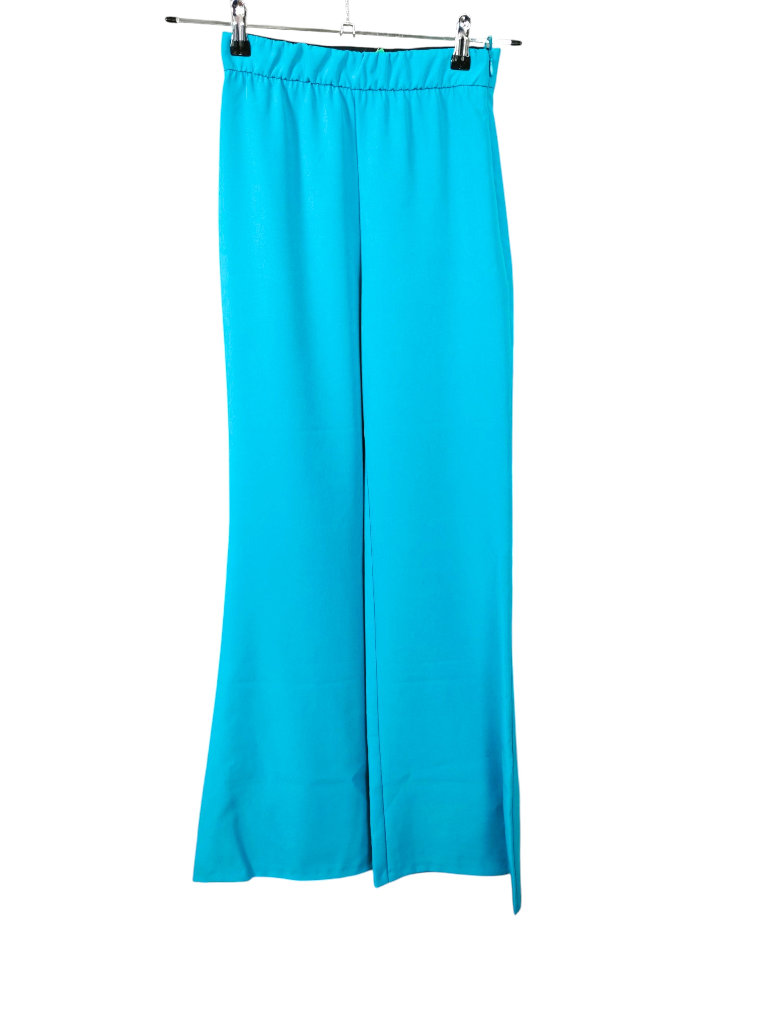 🩵✨ Pantalón BENETTON turquesa acampanado – fluido y veraniego  ✨🩵