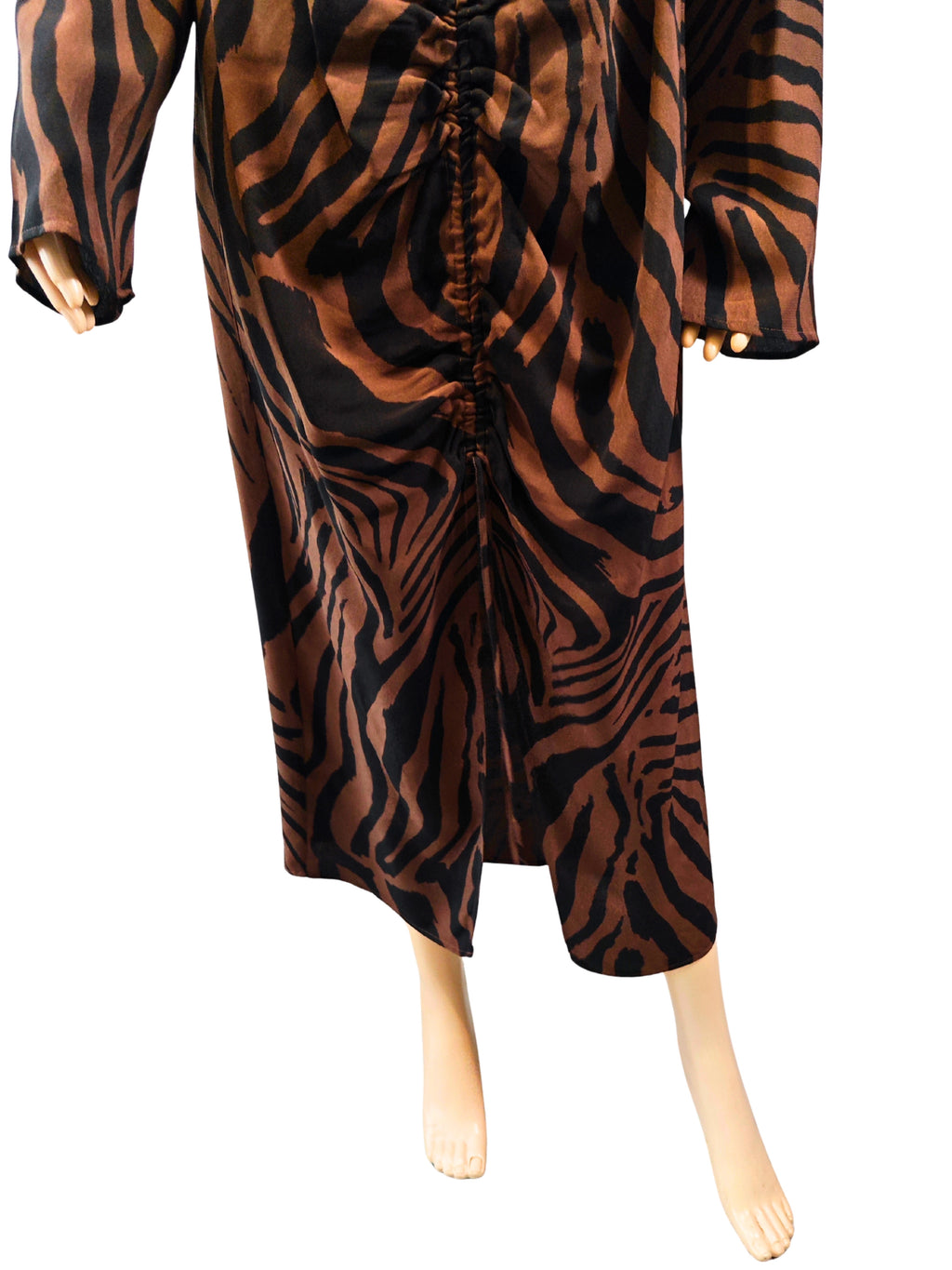 🤎🤍 Vestido midi animal print H&amp;M – NUEVO con etiqueta 🤎🤍