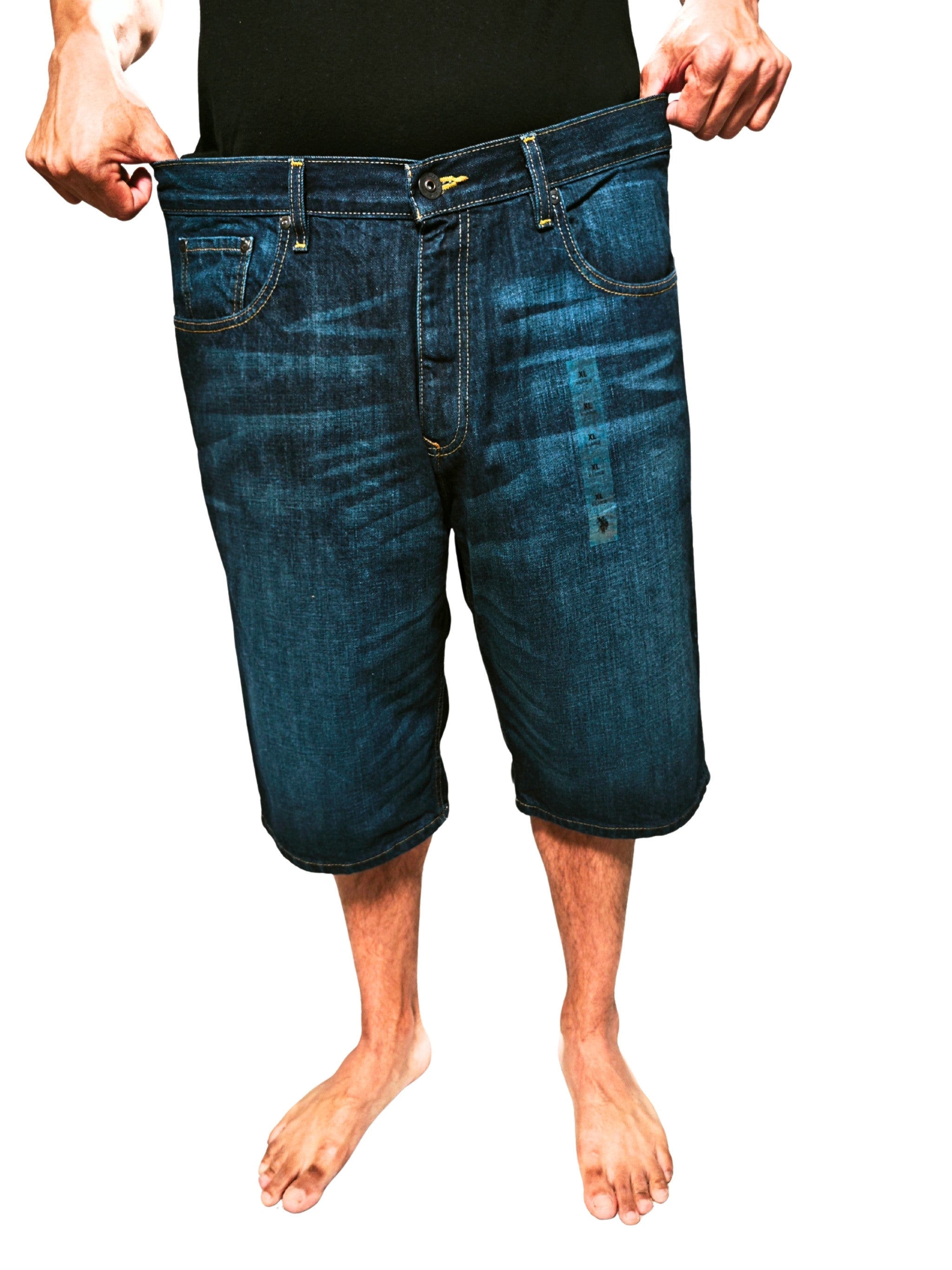 Bermudas vaqueras ECKO UNLTD originales azul oscuro Relaxed Fit talla 36 nuevas con etiqueta.