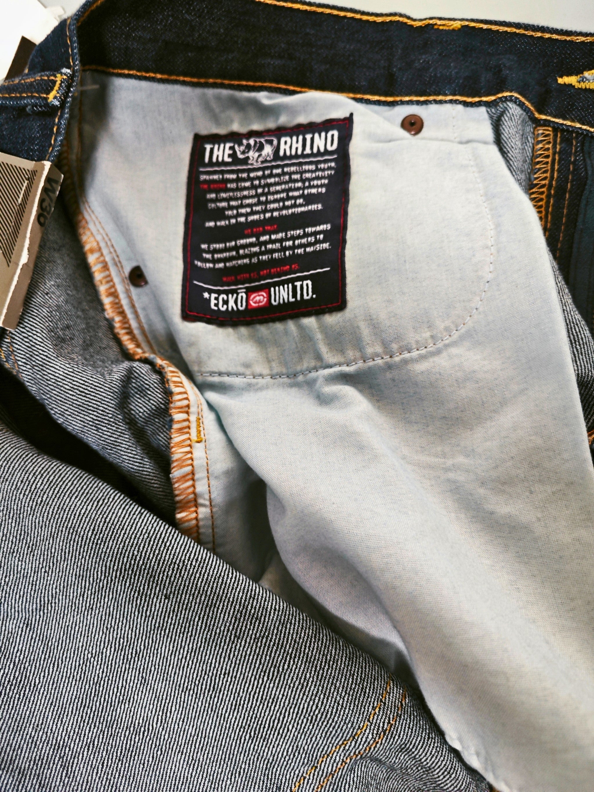 💙 Bermudas Vaqueras hombre ECKO UNLTD Originales Relaxed Fit Talla 36 💙