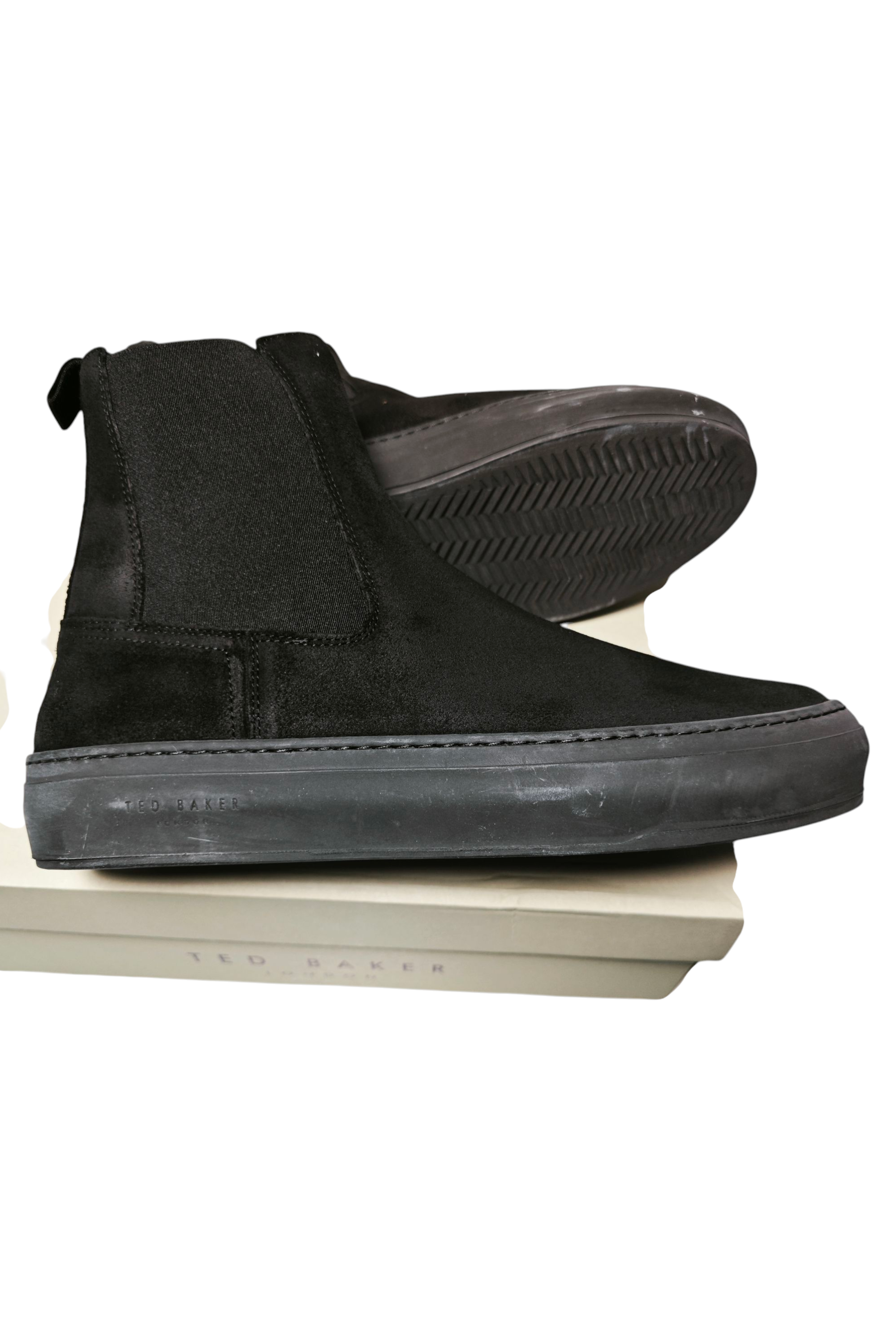 🖤✨ Botines Chelsea Ted Baker hombre en ante negro — diseño premium (43) ✨🖤