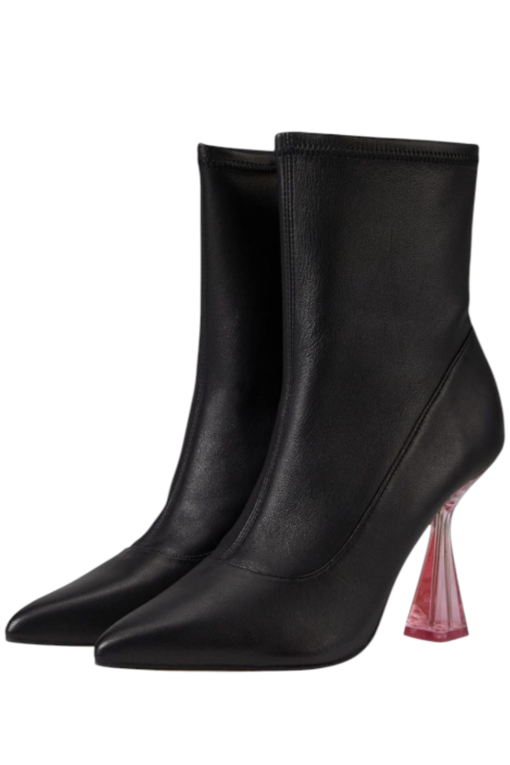 ✨💖 Ted Baker London — Botines negros de lujo con tacón rosa 💖✨