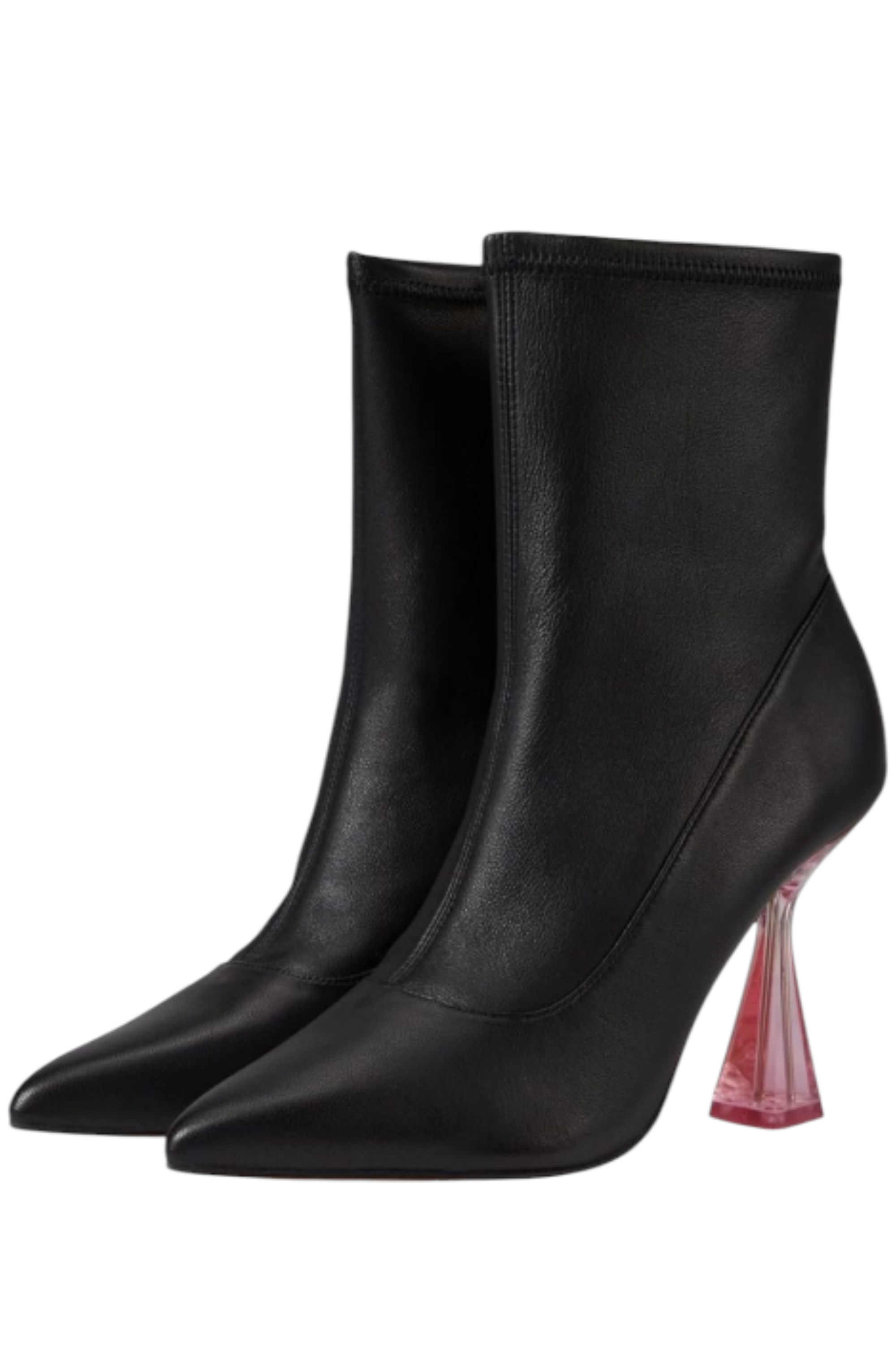 ✨💖 Ted Baker London — Botines negros de lujo con tacón rosa 💖✨