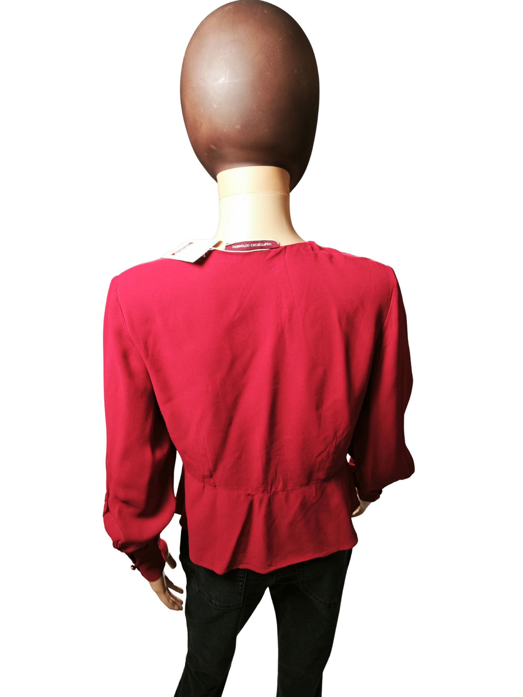 ❤️ Blusa roja vino Comptoir des Cotonniers “Royale Red”