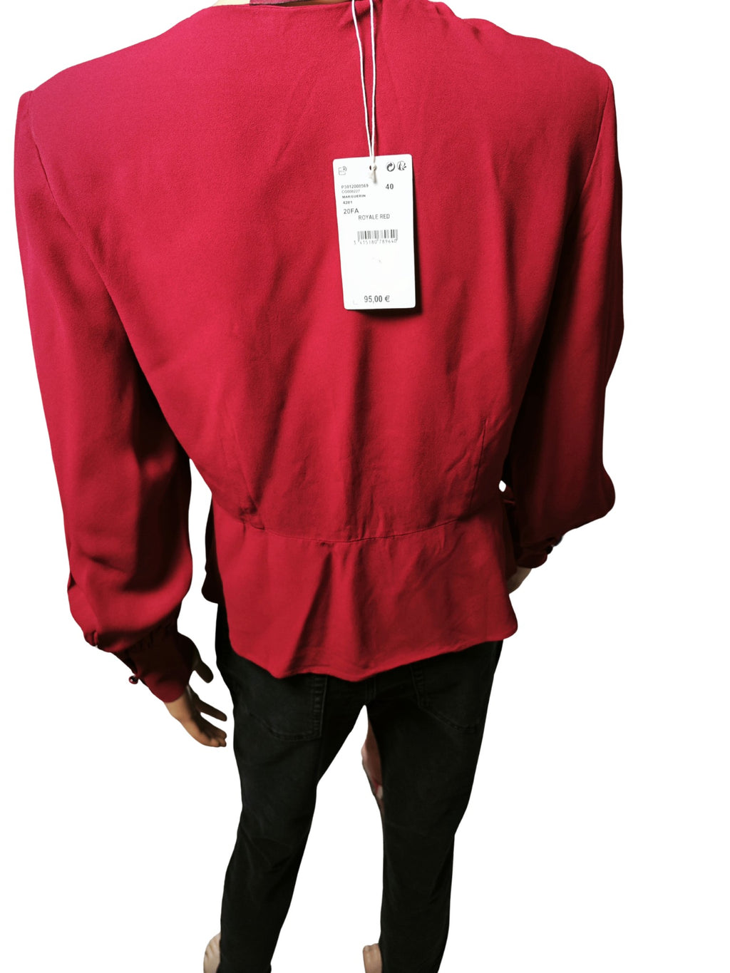 ❤️ Blusa roja vino Comptoir des Cotonniers “Royale Red”
