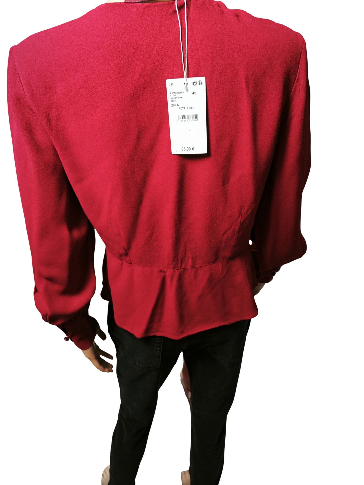 ❤️ Blusa roja vino Comptoir des Cotonniers “Royale Red”