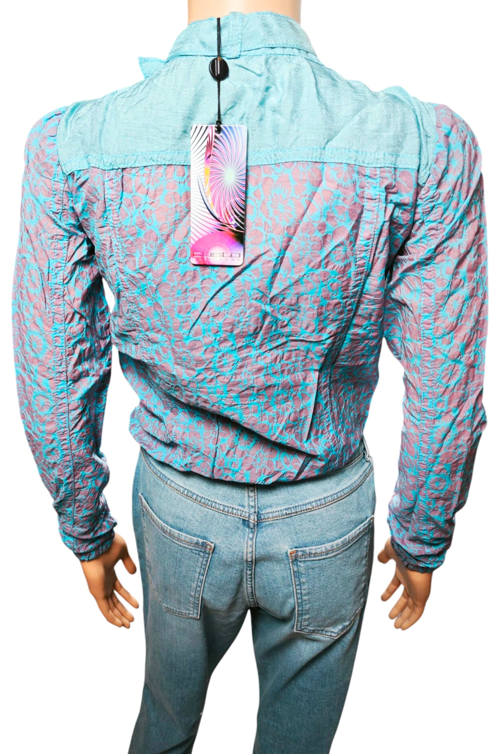 💙💜 Chaqueta Custo Barcelona “Veronique Rose” – Estampado Floral Exclusivo 💙💜