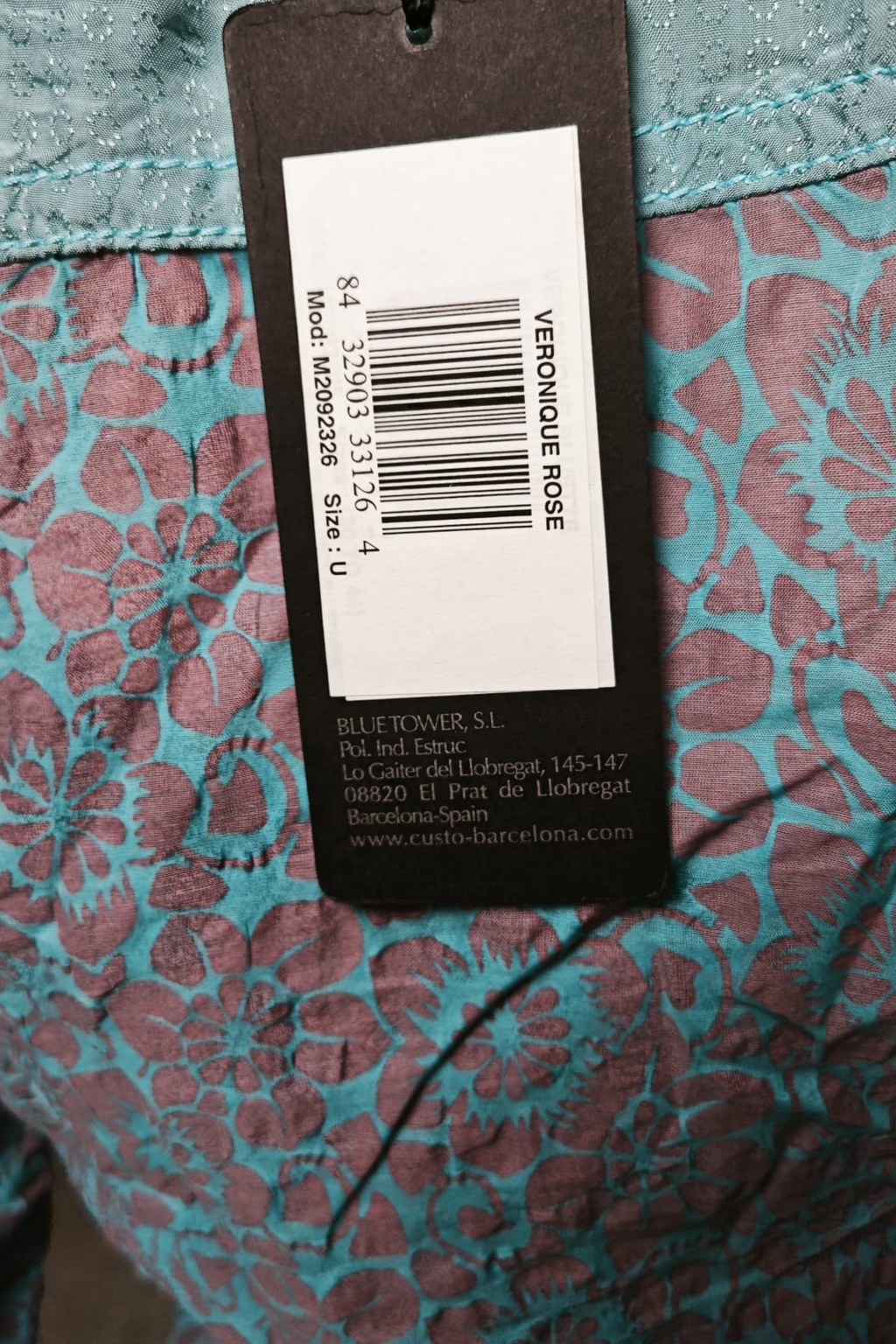 💙💜 Chaqueta Custo Barcelona “Veronique Rose” – Estampado Floral Exclusivo 💙💜