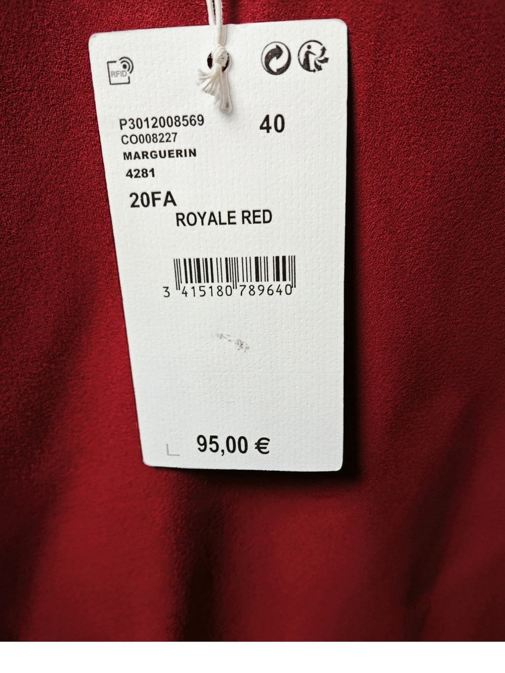 ❤️ Blusa roja vino Comptoir des Cotonniers “Royale Red”