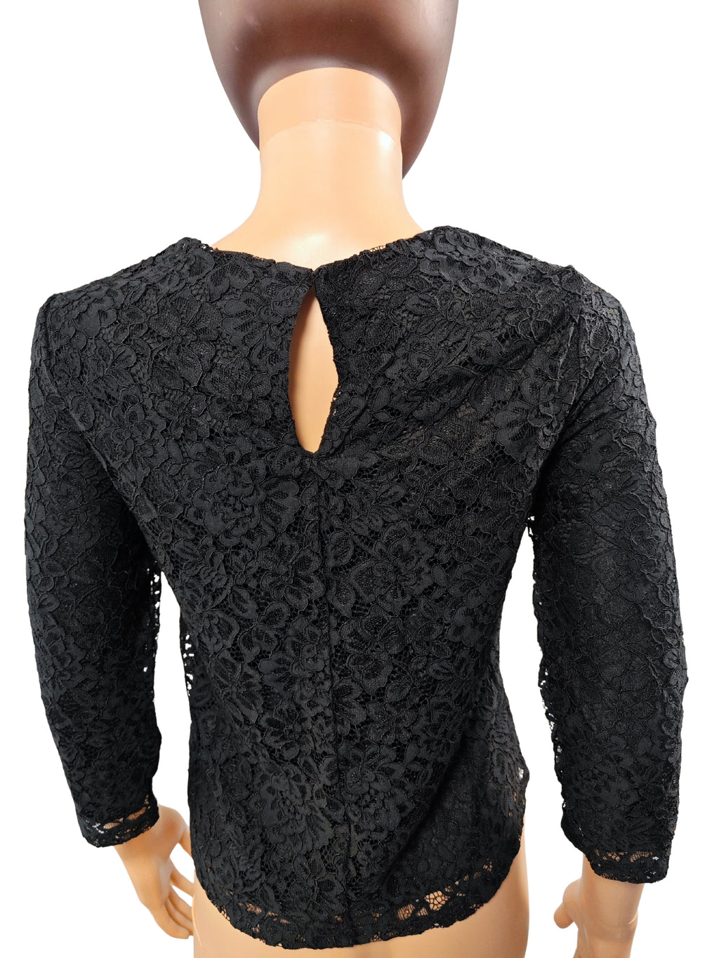 ❤️✨ Blusa de encaje floral negro H&M elegante ❤️✨
