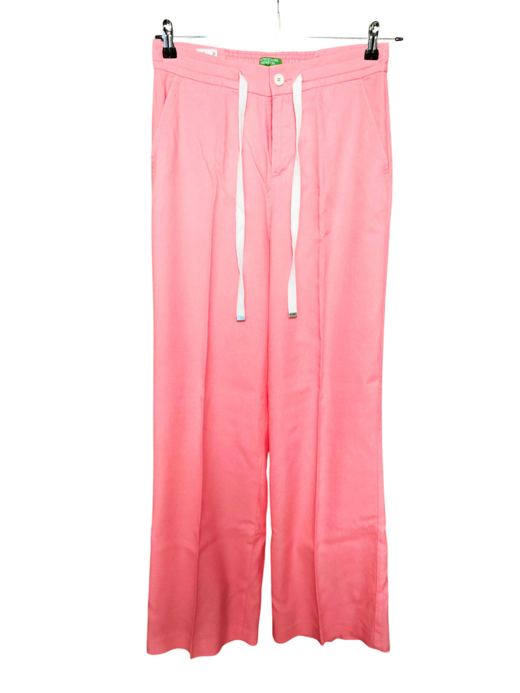 💗🌸 Pantalón BENETTON rosa empolvado – lyocell premium – fluido y veraniego🌸💗