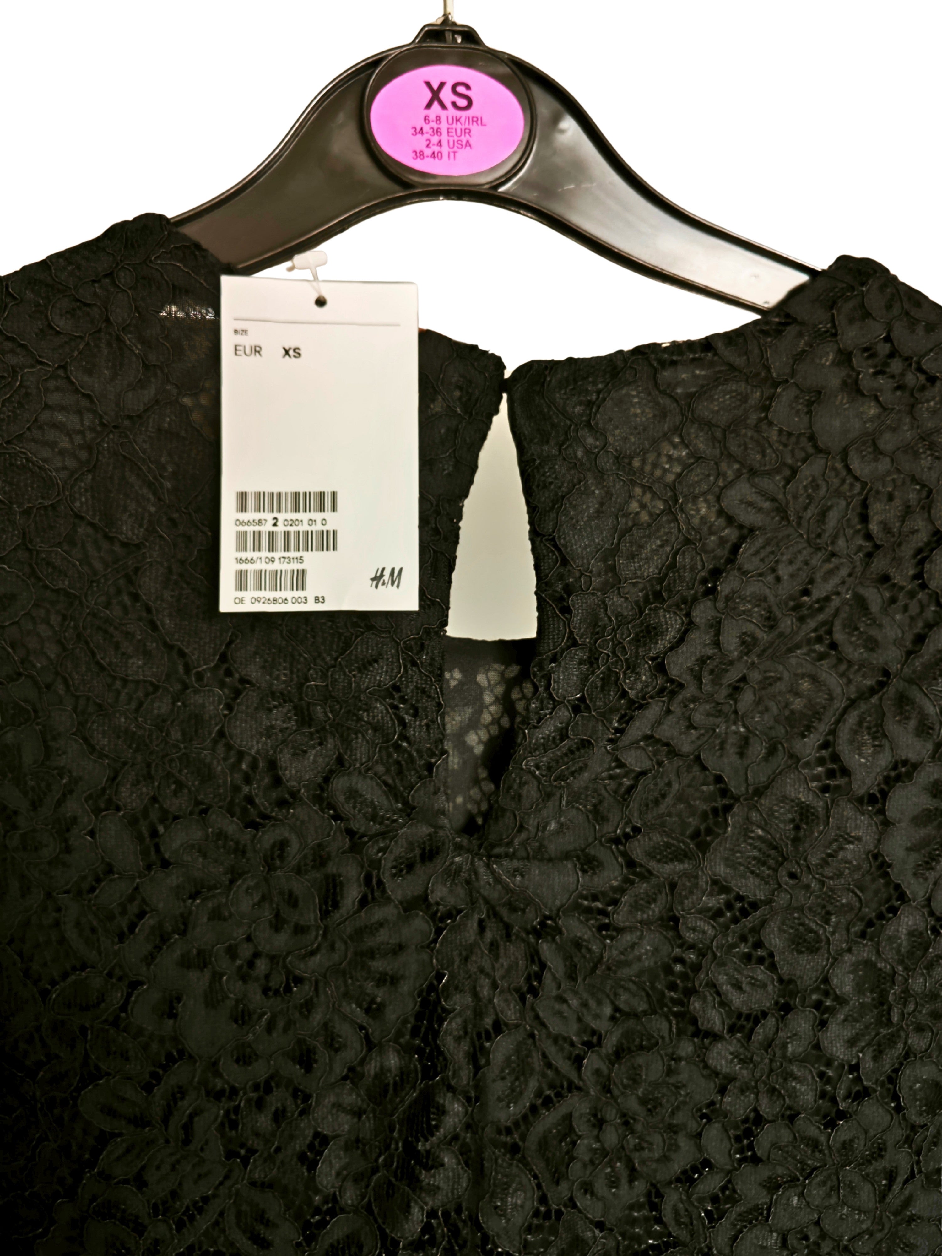 ❤️✨ Blusa de encaje floral negro H&M elegante ❤️✨