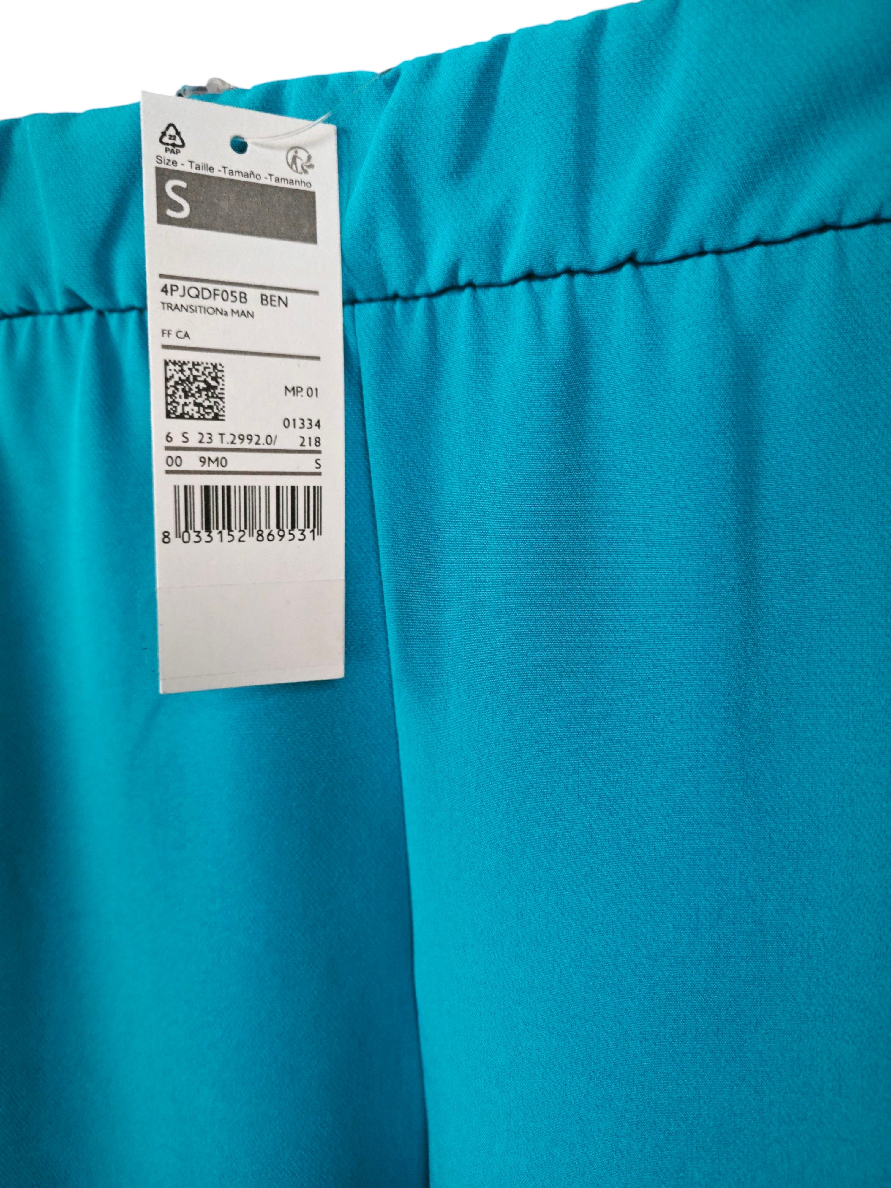 🩵✨ Pantalón BENETTON turquesa acampanado – fluido y veraniego  ✨🩵
