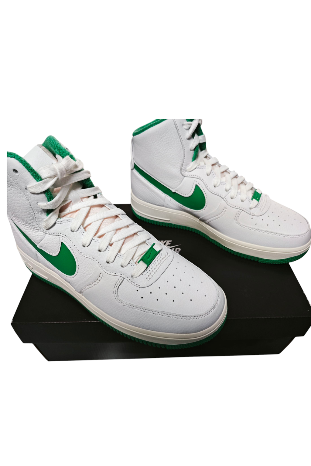 💚✨ Nike Air Force 1 High Sculpt blancas & verde esmeralda — lujo urbano (40) ✨💚