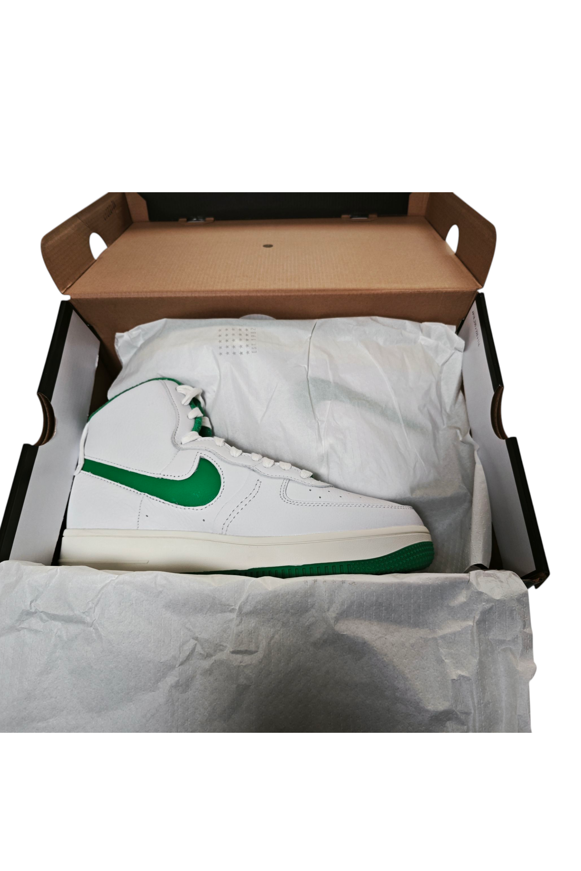 💚✨ Nike Air Force 1 High Sculpt blancas & verde esmeralda — lujo urbano (40) ✨💚