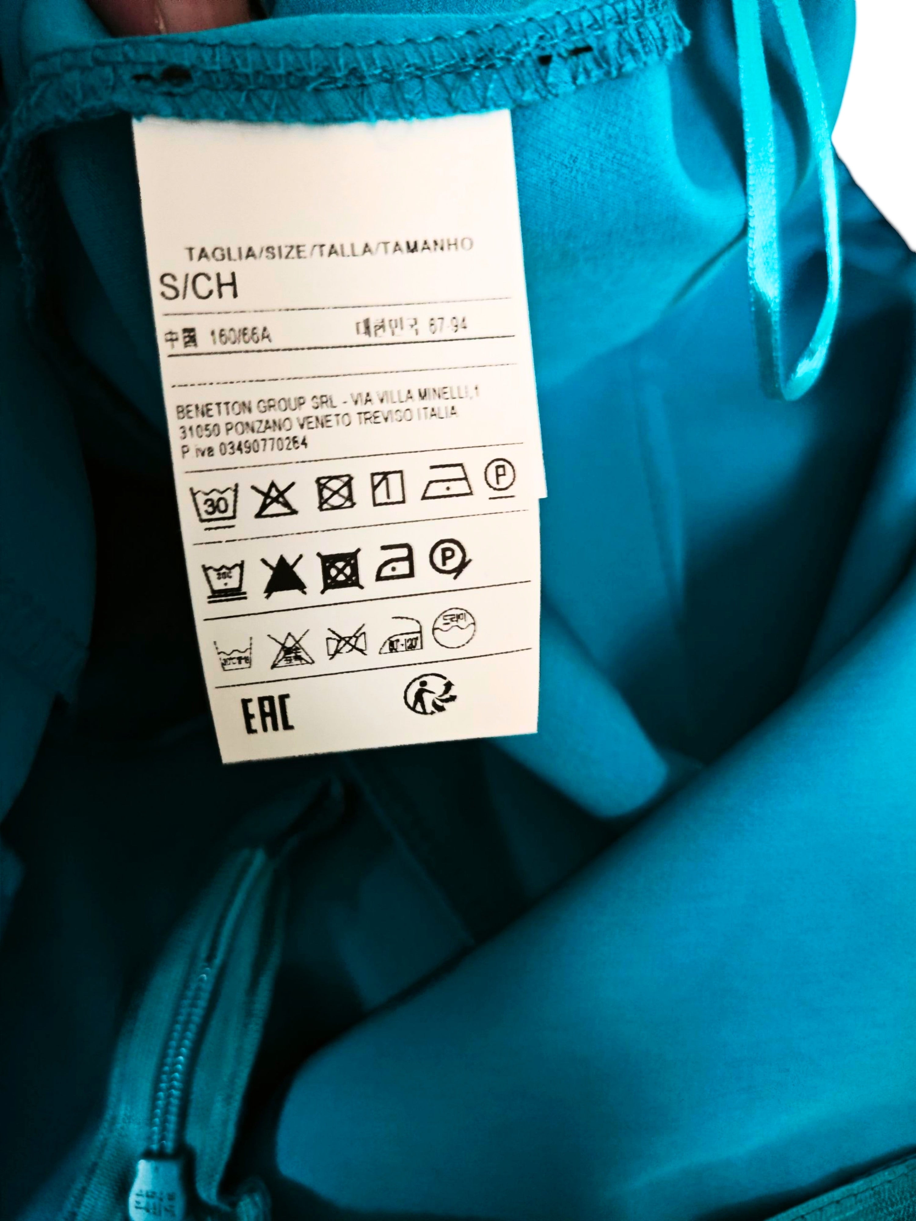🩵✨ Pantalón BENETTON turquesa acampanado – fluido y veraniego  ✨🩵