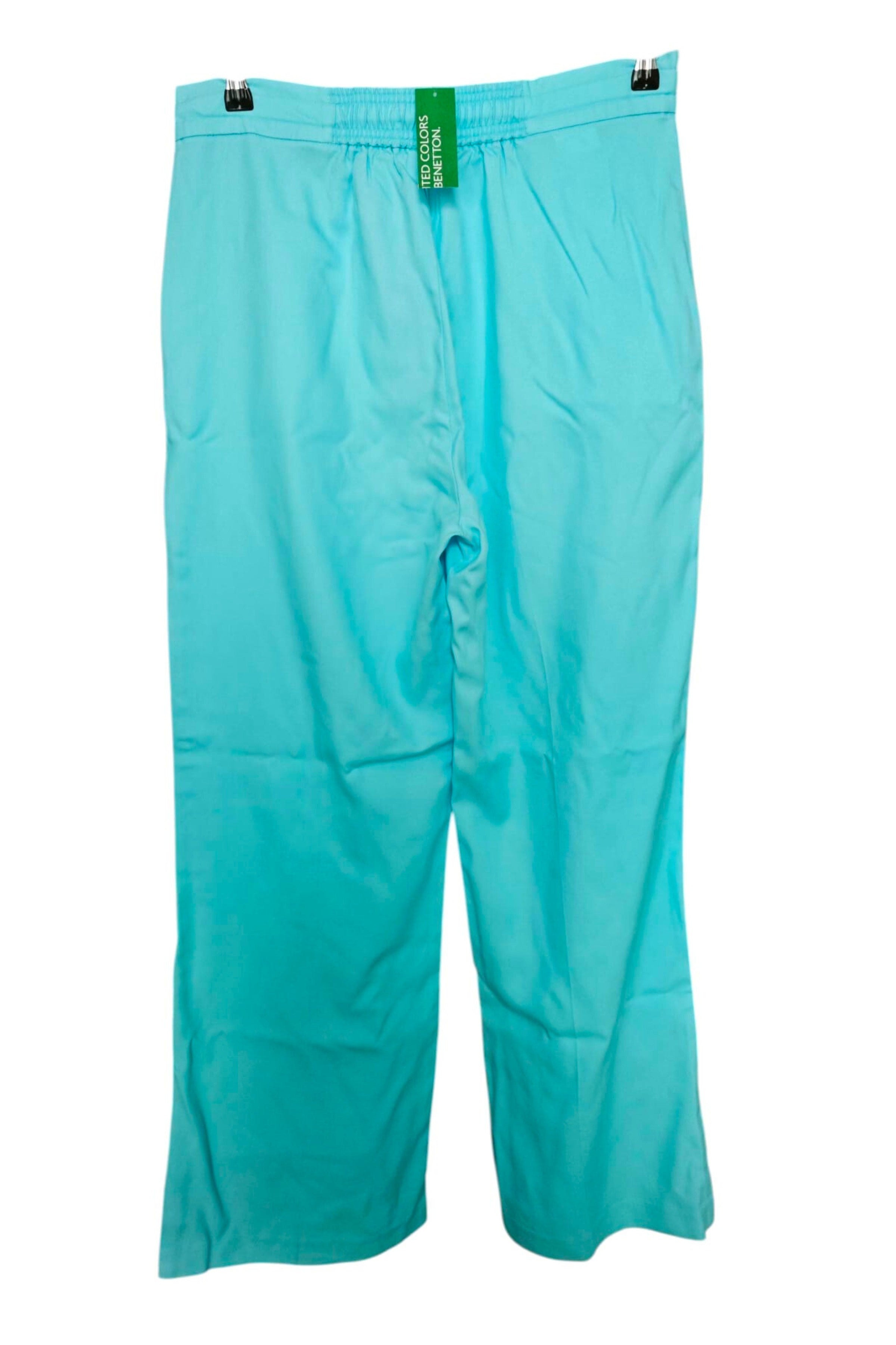 🩵🌿 Pantalón BENETTON turquesa claro – lyocell premium – fluido y veraniego  🌿🩵
