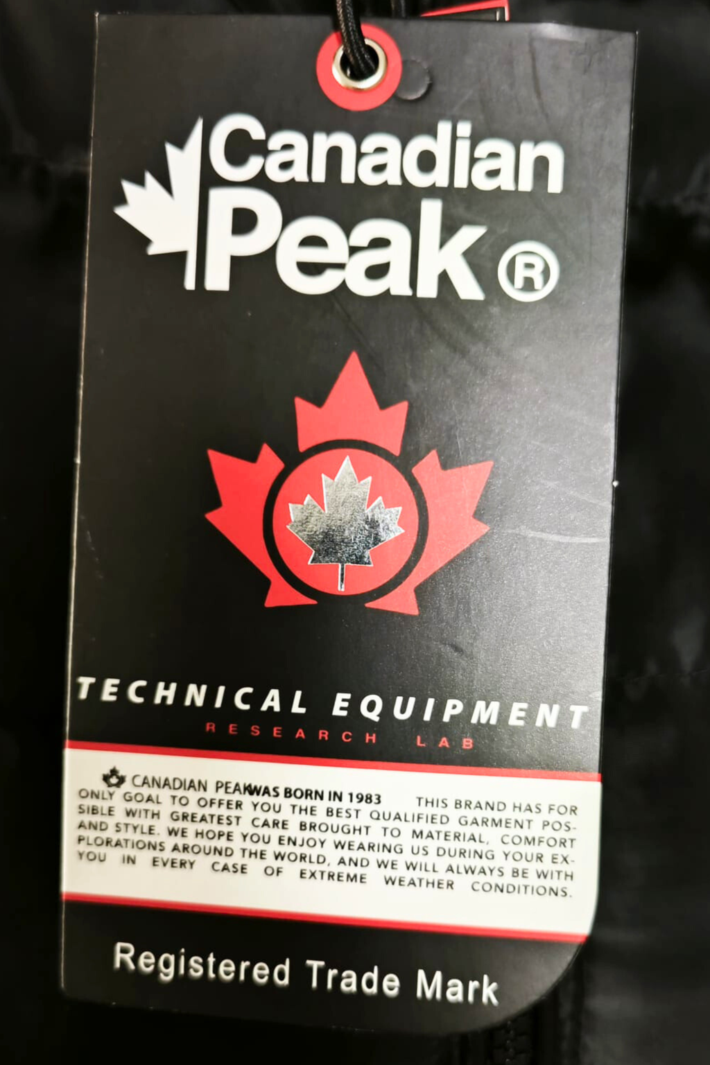 🖤✨ Abrigo Acolchado Canadian Peak Negro con Capucha Desmontable & Laterales Elásticos 🖤✨