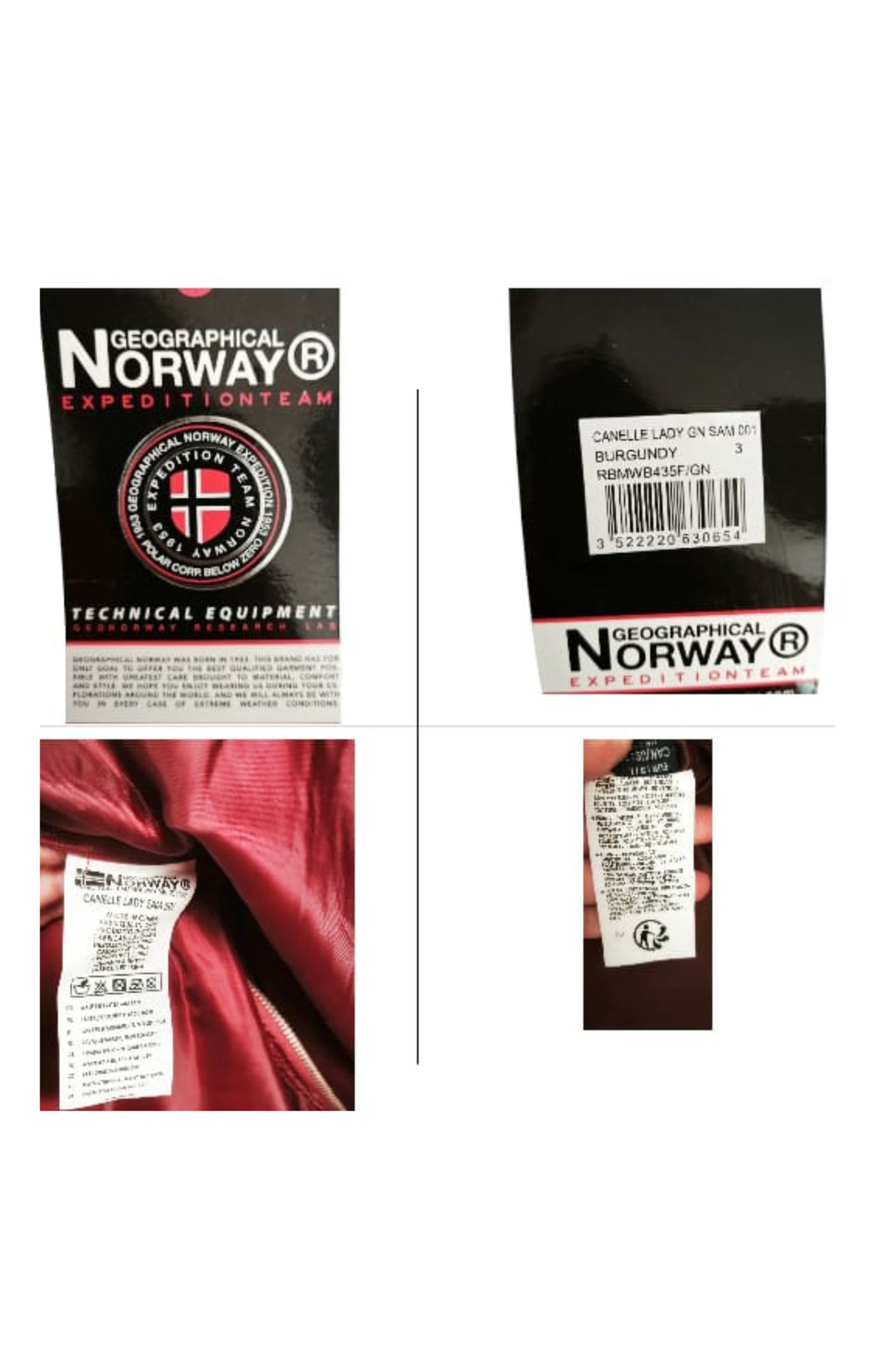 ❤️✨ Parka Geographical Norway Canelle Lady • Burdeos Premium • Alta Protección ✨❤️