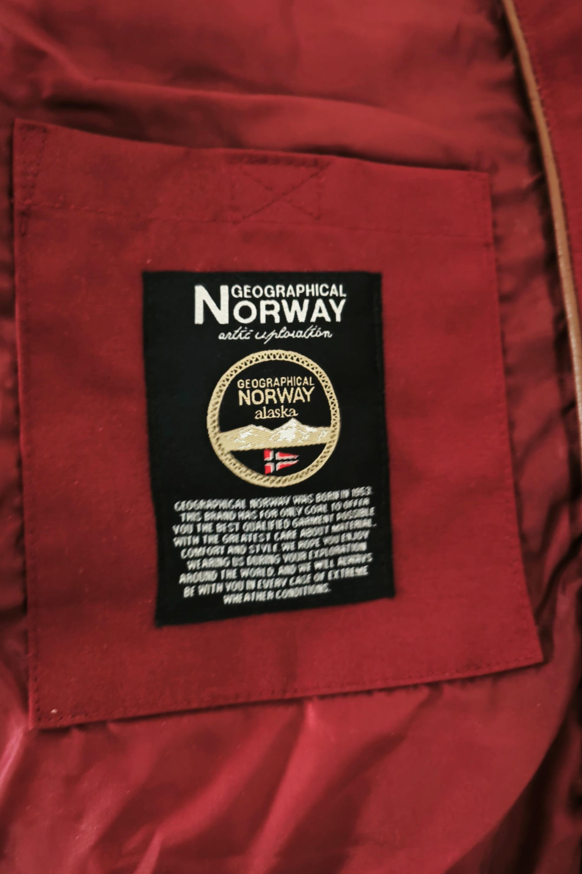❤️✨ Parka Geographical Norway Canelle Lady • Burdeos Premium • Alta Protección ✨❤️