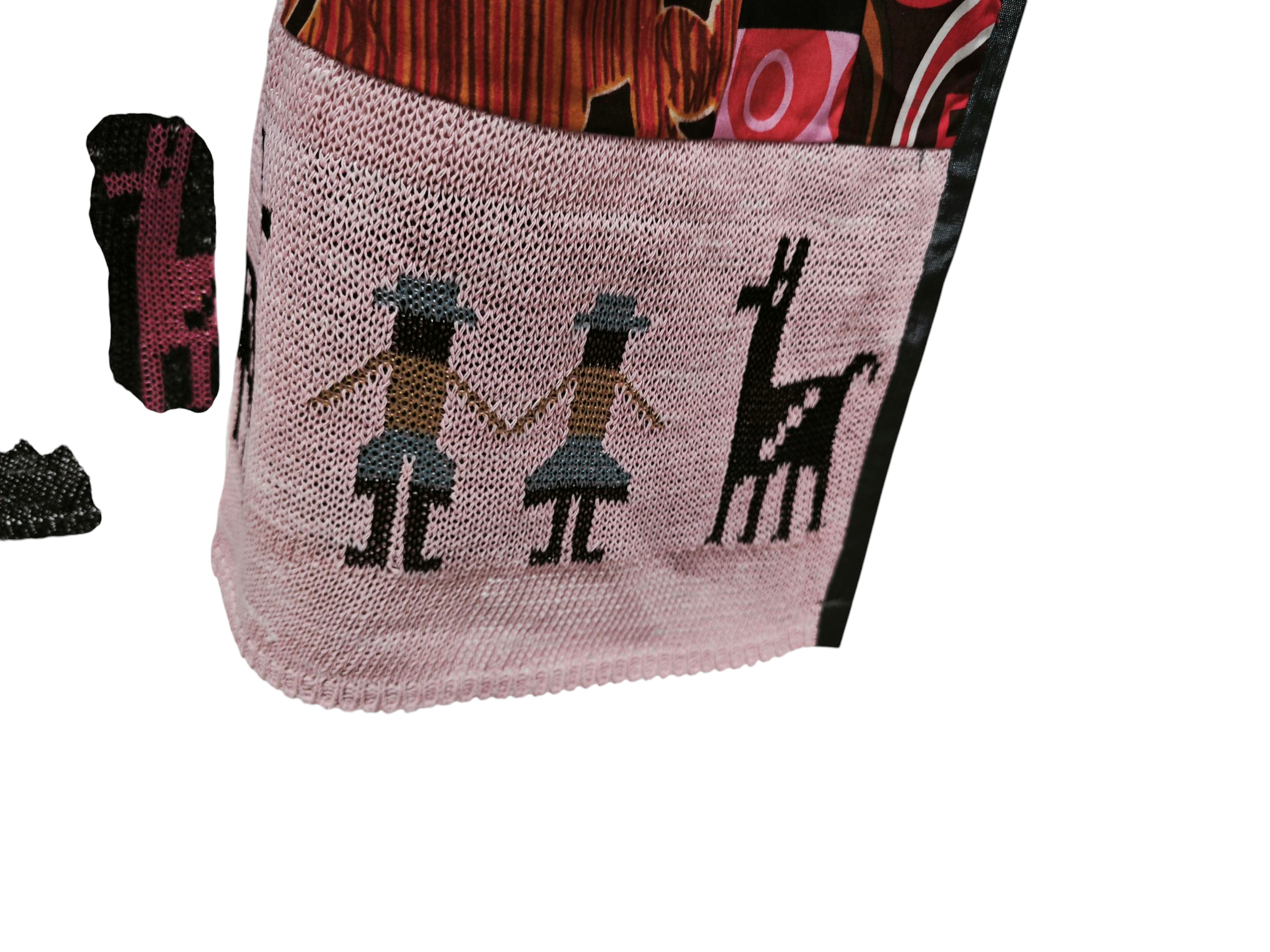 💎🌈 Pantalón CUSTO BARCELONA patchwork étnico exclusivo – diseño artístico  🌈💎