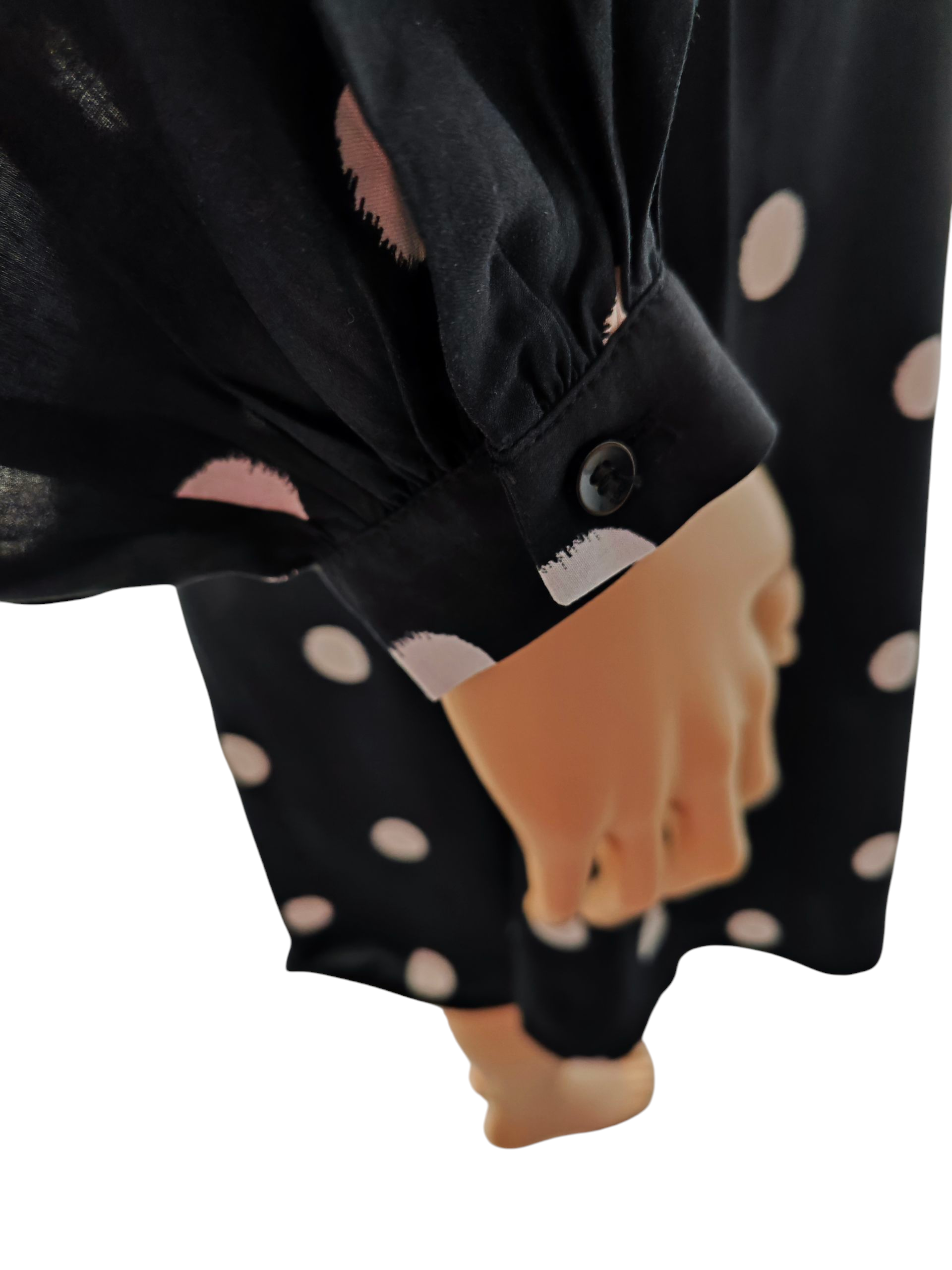 🖤⚪ Vestido corto negro con lunares blancos Esprit (EDC) 🖤⚪