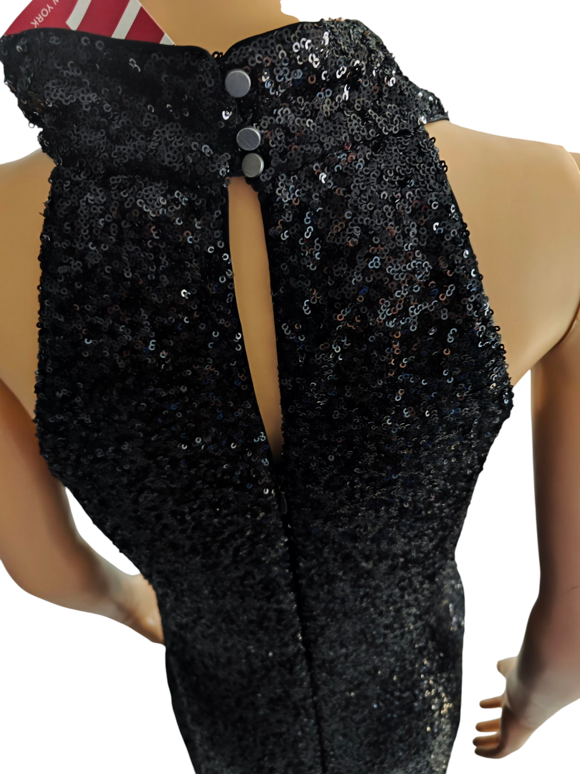 🖤 Vestido Esprit largo de lentejuelas negras – Elegancia y brillo en cada paso🖤