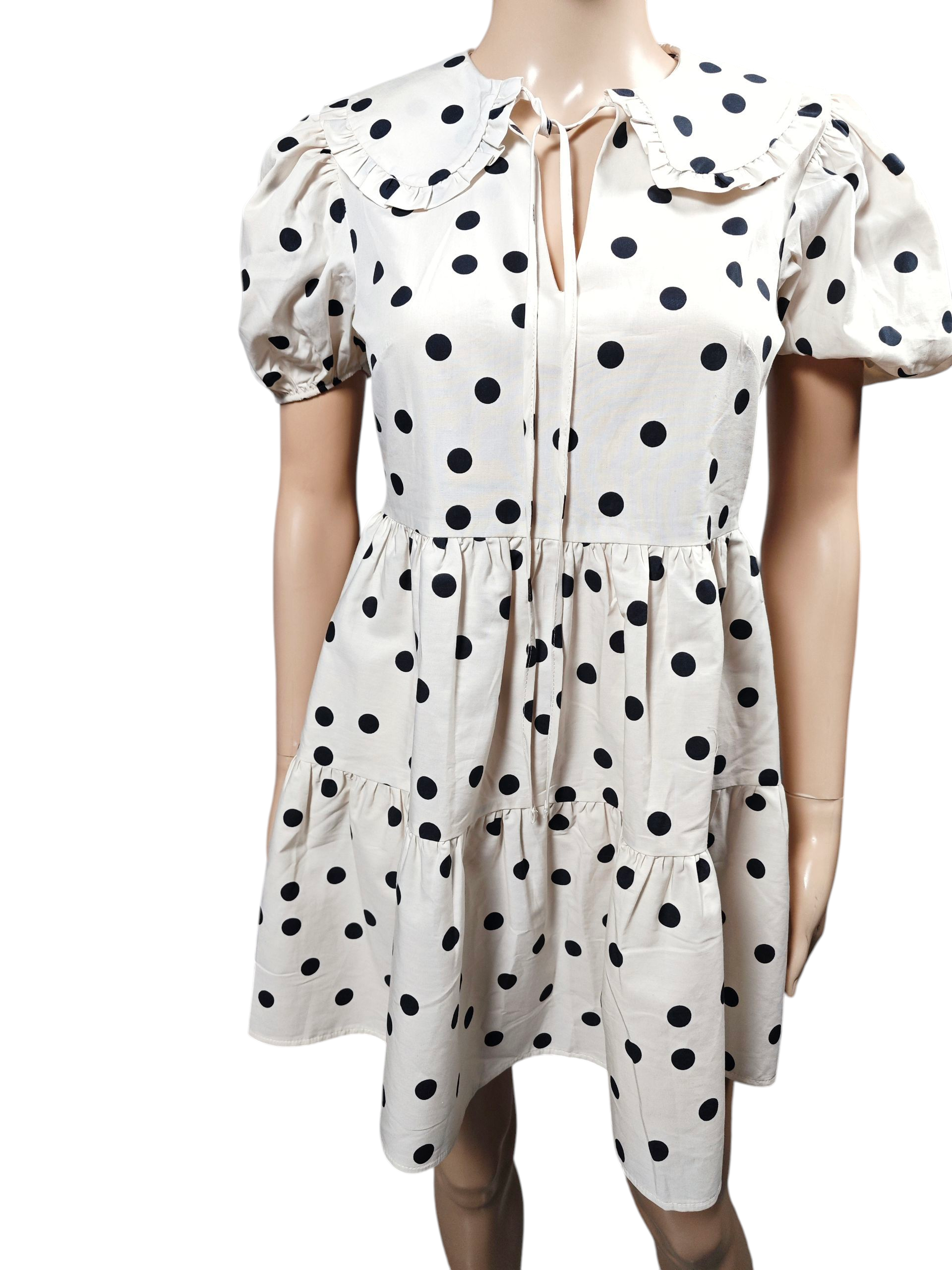 🤍🖤 Vestido Miss Selfridge Petites de lunares romántico 🤍🖤
