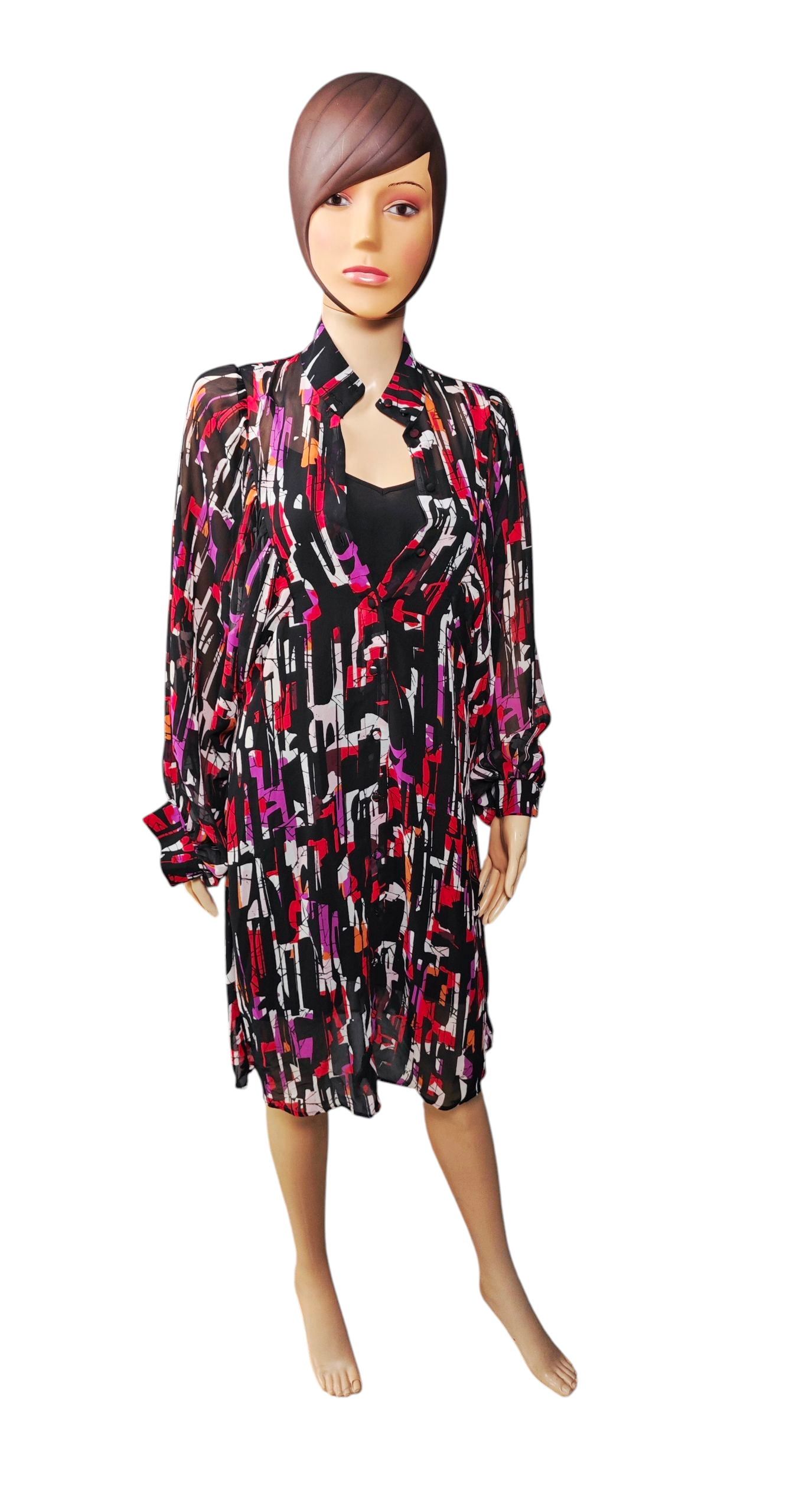 ♥️ Vestido Premium Esprit Multicolor con Forro Negro ♥️