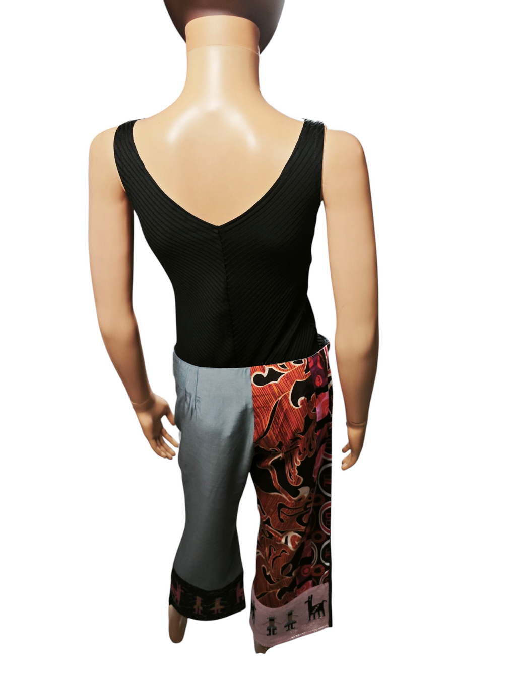 💎🌈 Pantalón CUSTO BARCELONA patchwork étnico exclusivo – diseño artístico  🌈💎