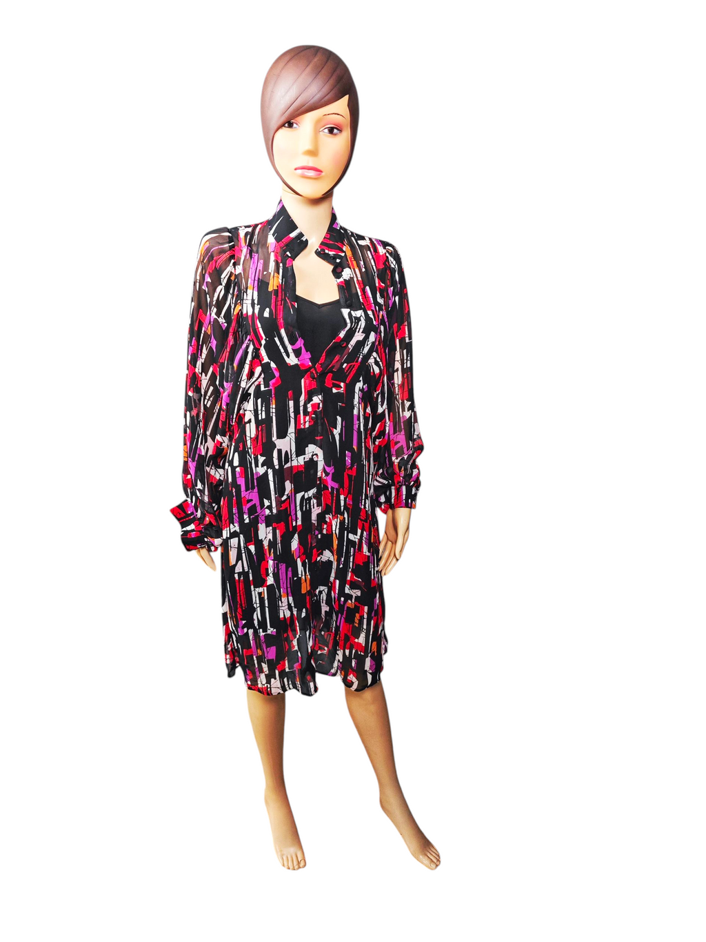 ♥️ Vestido Premium Esprit Multicolor con Forro Negro ♥️
