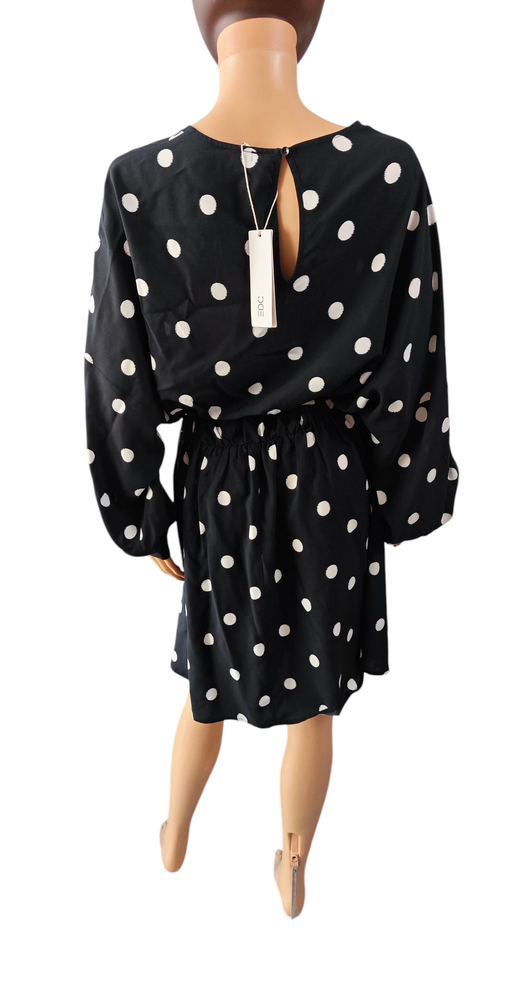 🖤⚪ Vestido corto negro con lunares blancos Esprit (EDC) 🖤⚪