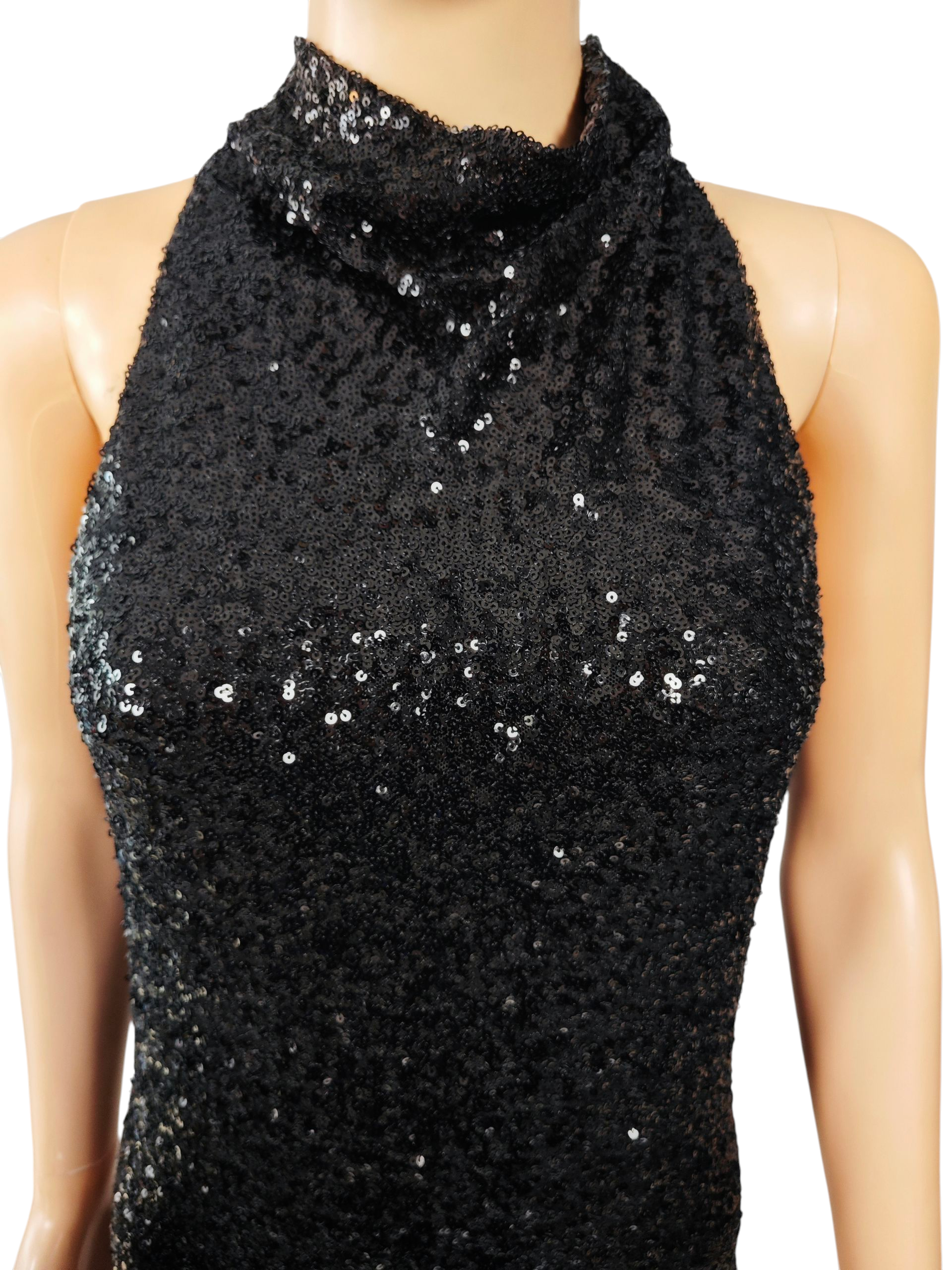 vestido largo elegante mujer