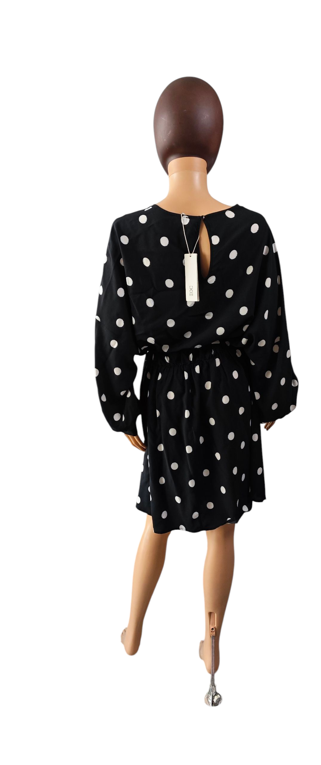 🖤⚪ Vestido corto negro con lunares blancos Esprit (EDC) 🖤⚪