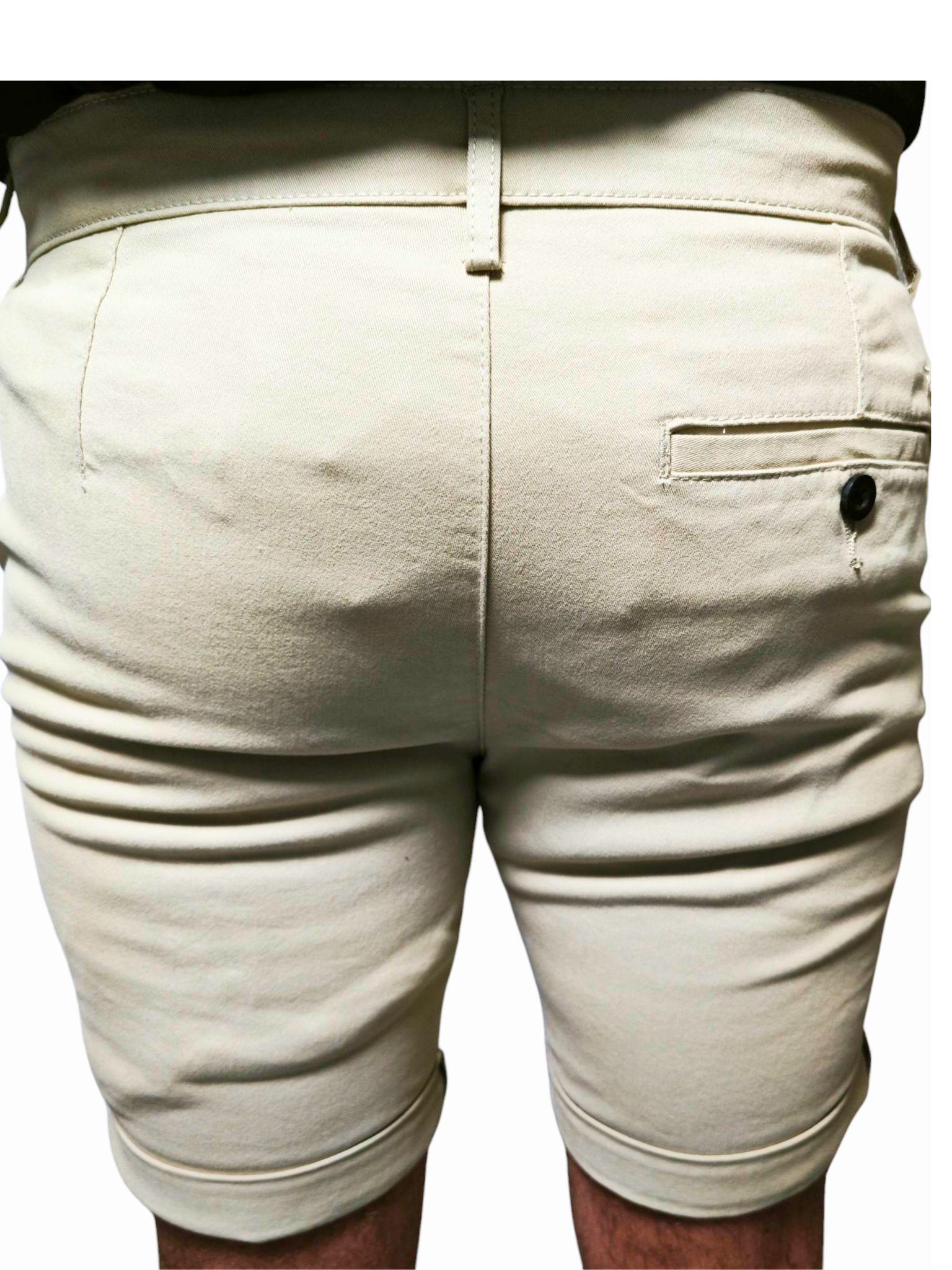 Shorts TOPMAN Beige Skinny Stretch Hombre W30 – Nuevos con Etiqueta
