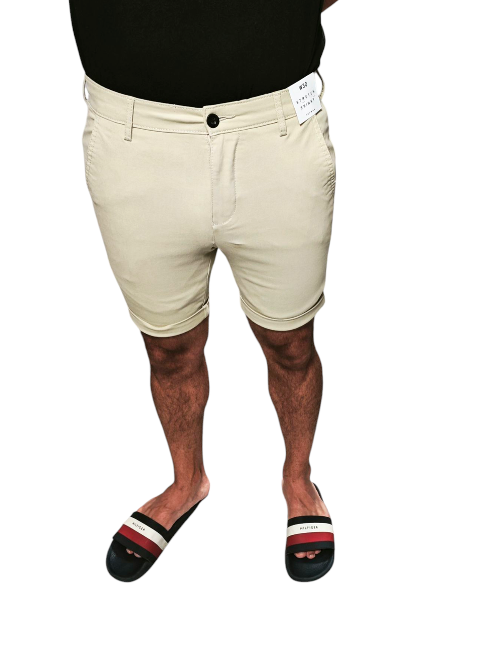 Short beige hombre