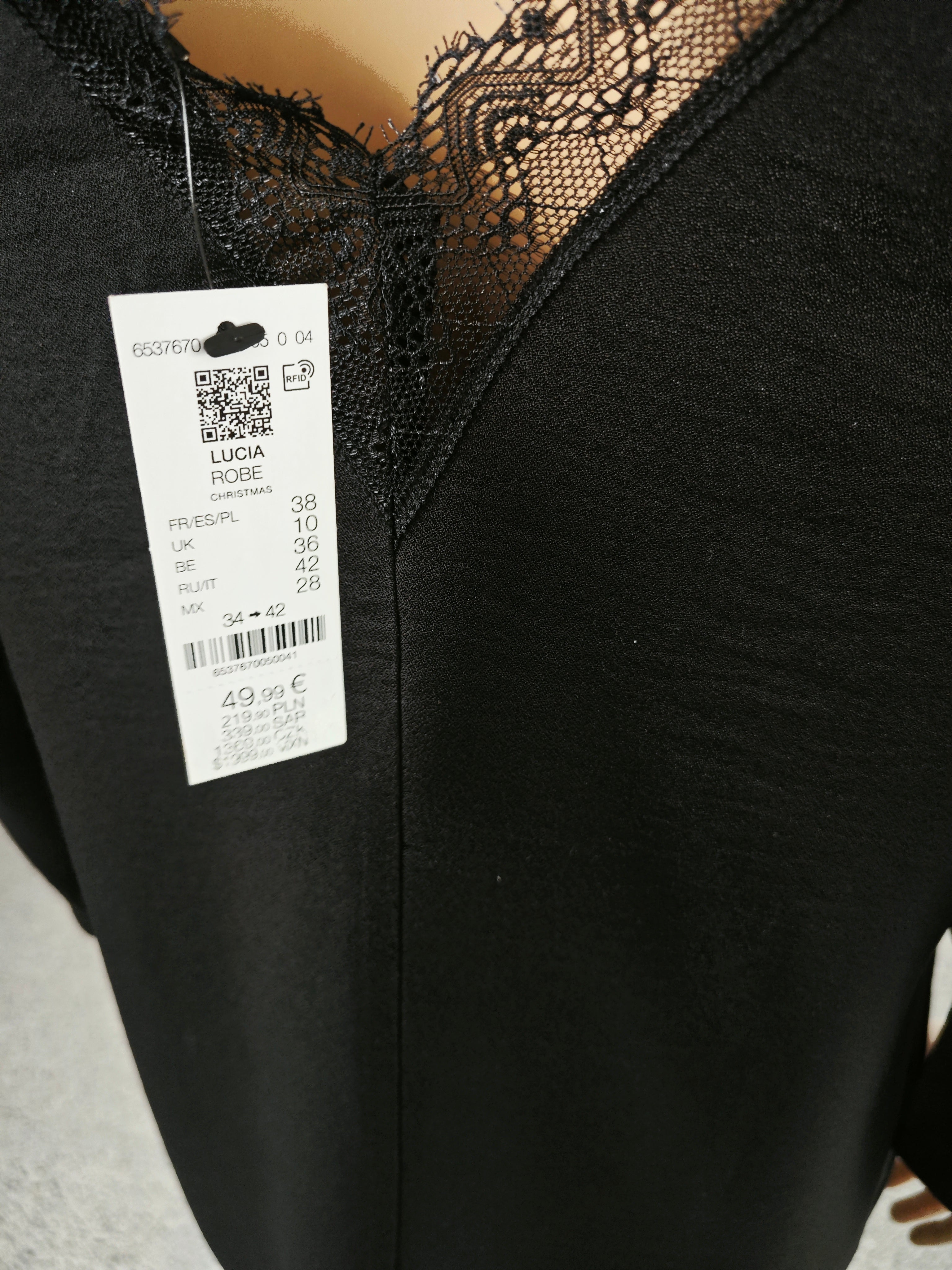 🖤 Vestido negro Etam con encaje