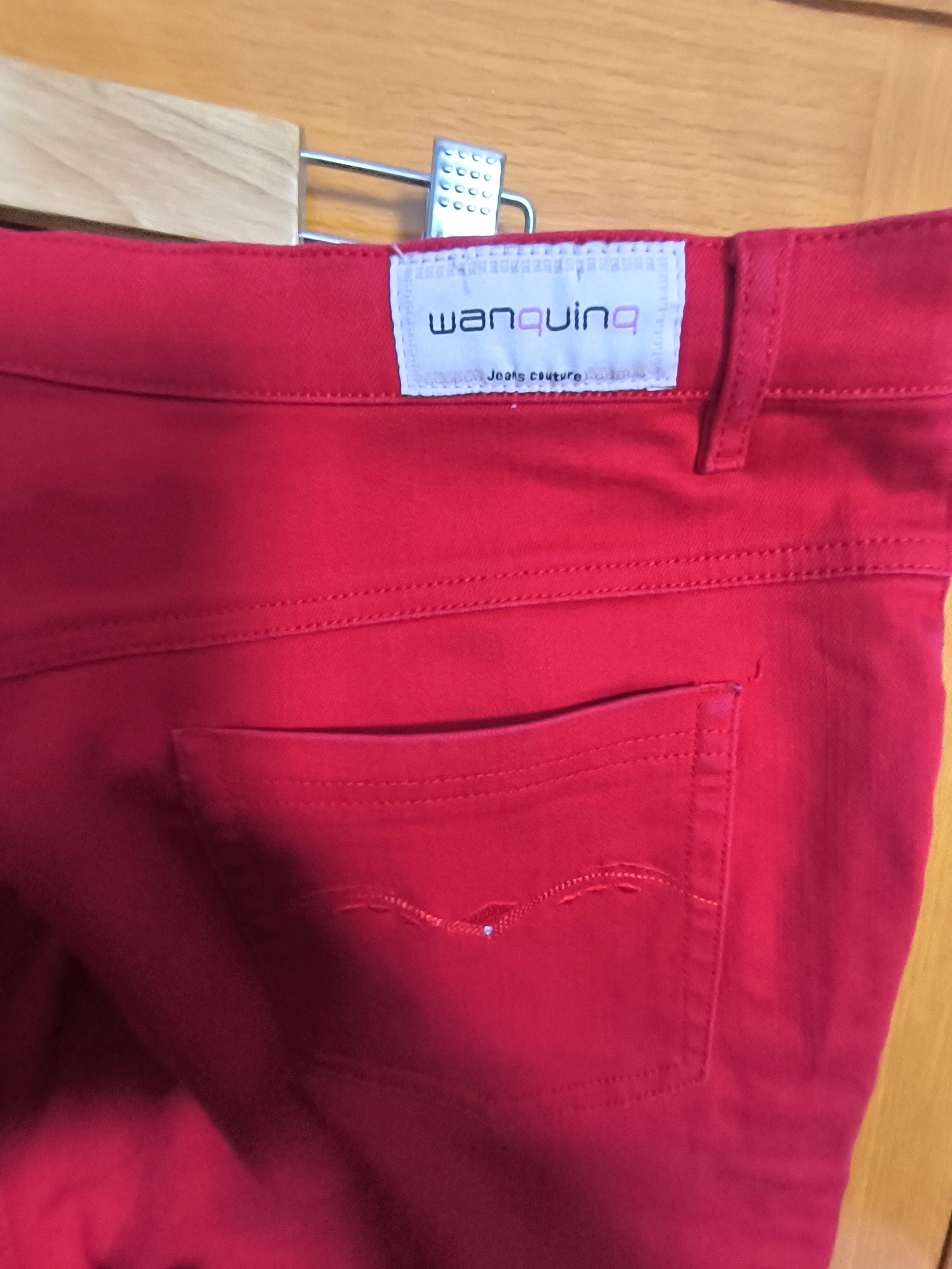 Pantalón vaquero rojo elástico Wanquinq talla 48 – Segunda mano