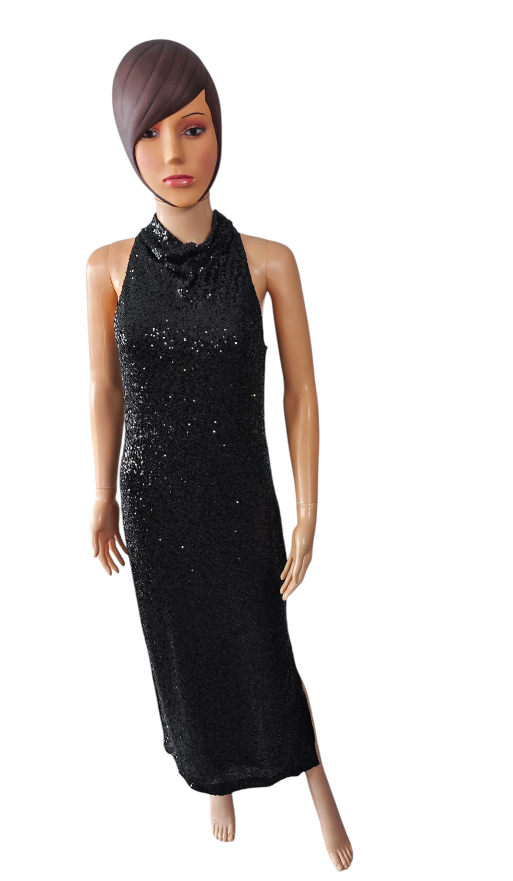 vestido lentejuelas negro